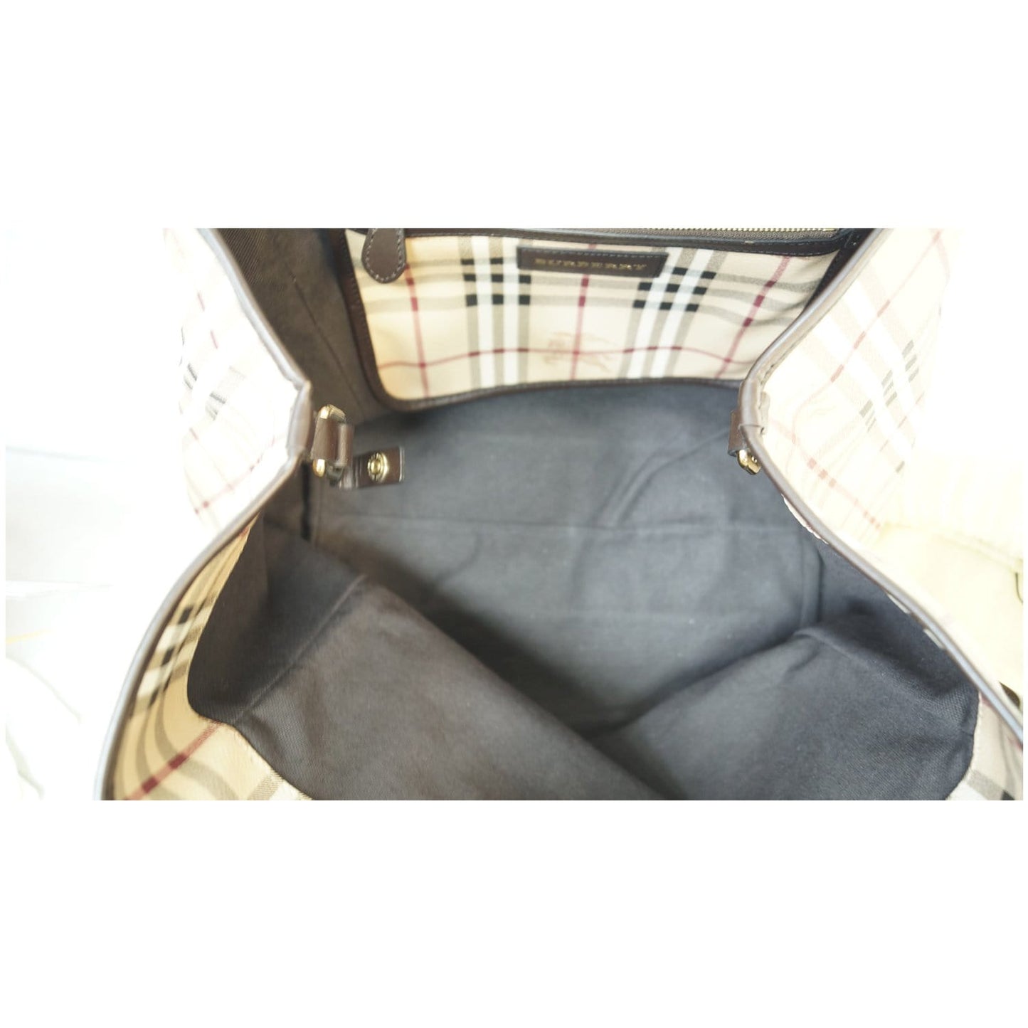 BURBERRY Canterbury Haymarket Check Tote Bag Multicolor