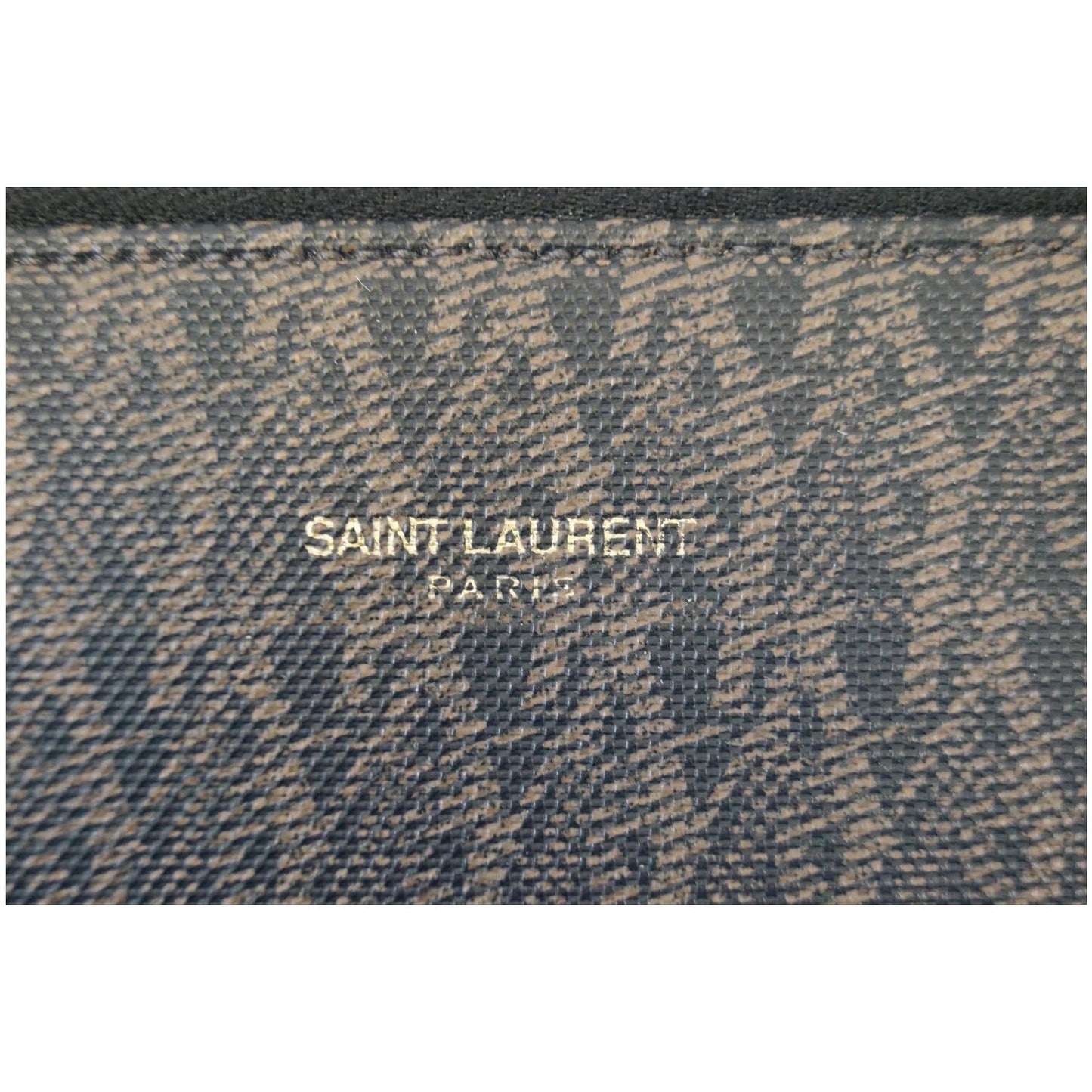 YVES SAINT LAURENT Classic Monogram Weekend/Travel Duffle Bag Dark Brown - Last Call