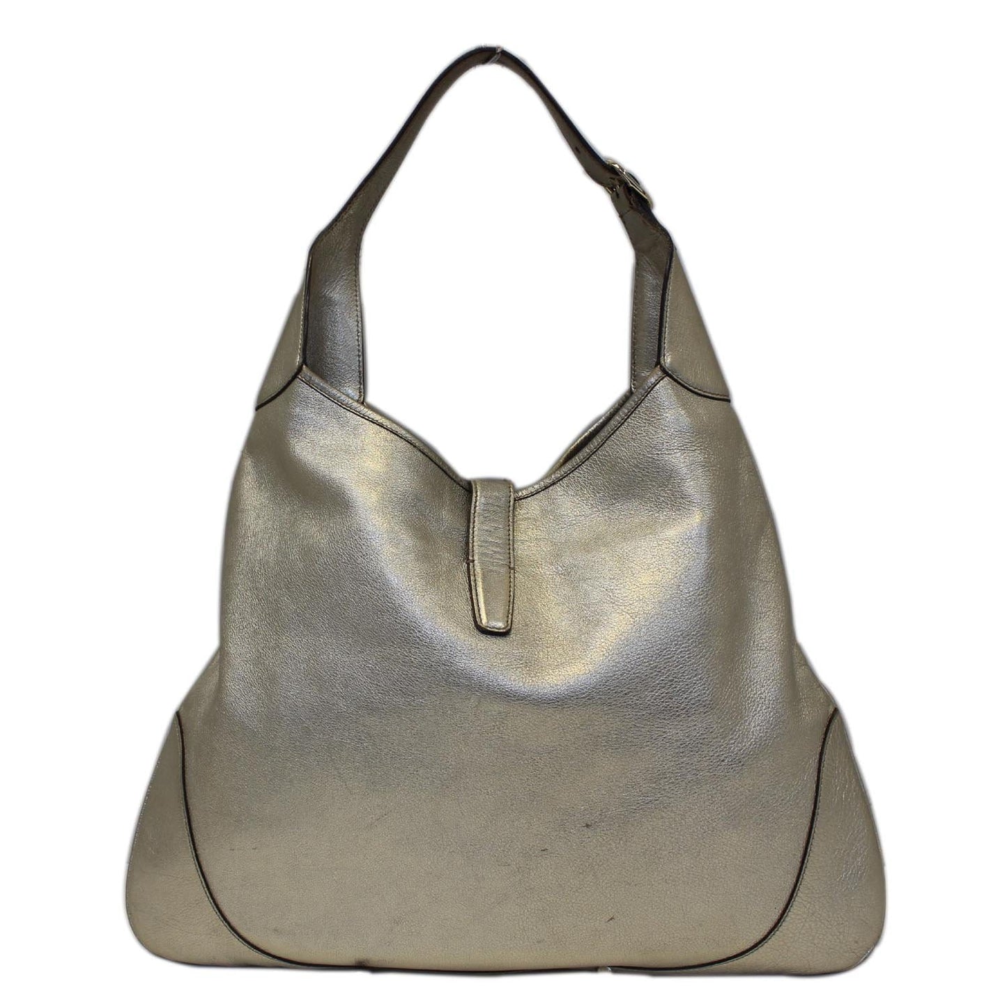 GUCCI Web Jackie O Bouvier Medium Leather Hobo Bag