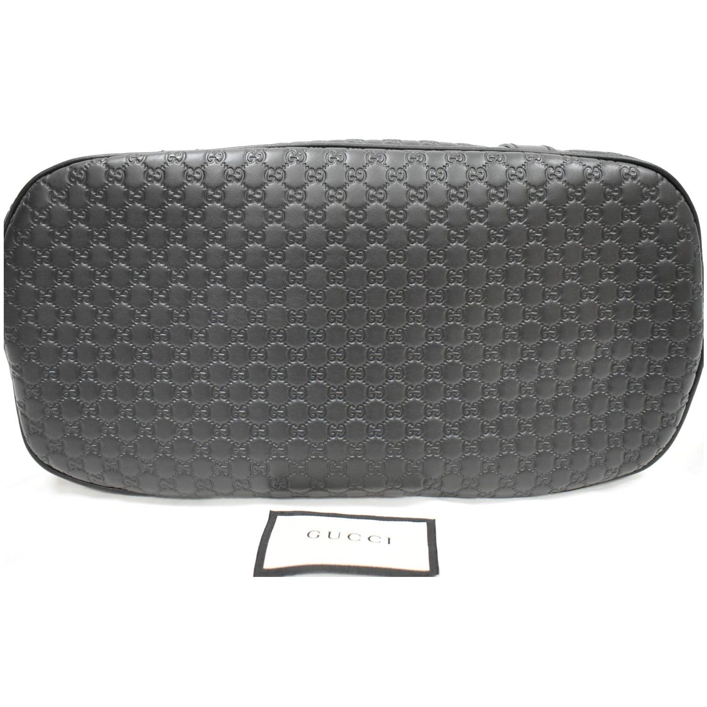 GUCCI Dome Medium Microguccissima Leather Shoulder Bag Black 449663