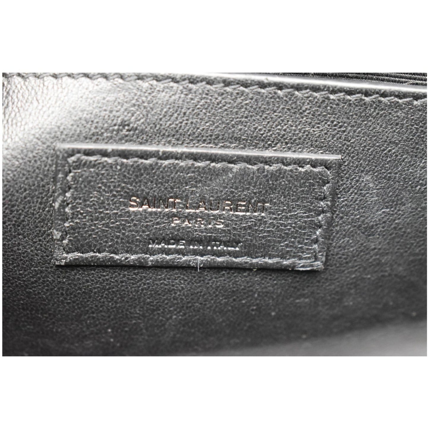 YVES SAINT LAURENT Envelope Mix Matelassé Chain Medium Leather Crossbody Bag Black