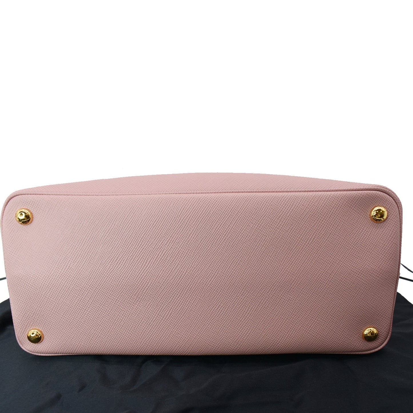 PRADA Double Handle Saffiano Leather Tote Bag Petal Pink