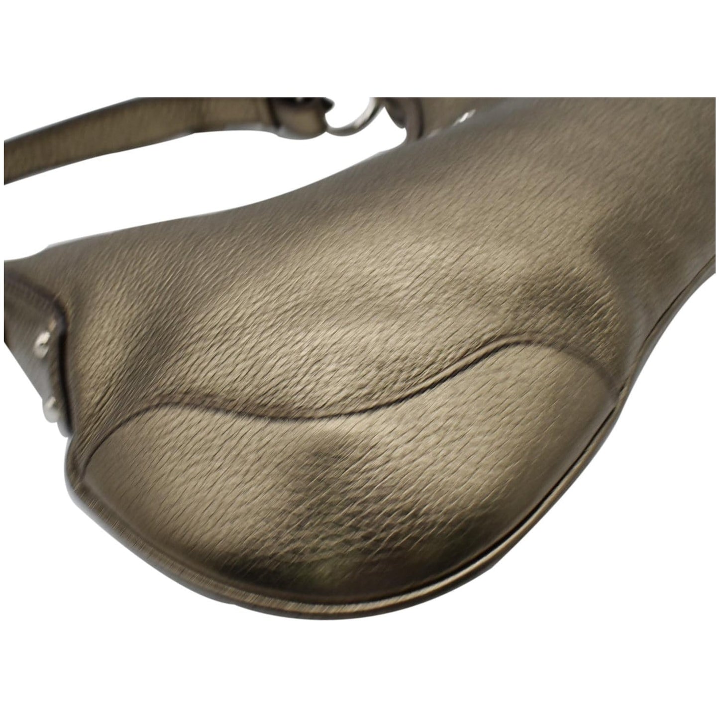 PRADA Vitello Daino Leather Hobo Bag Metallic Gold - 10% OFF