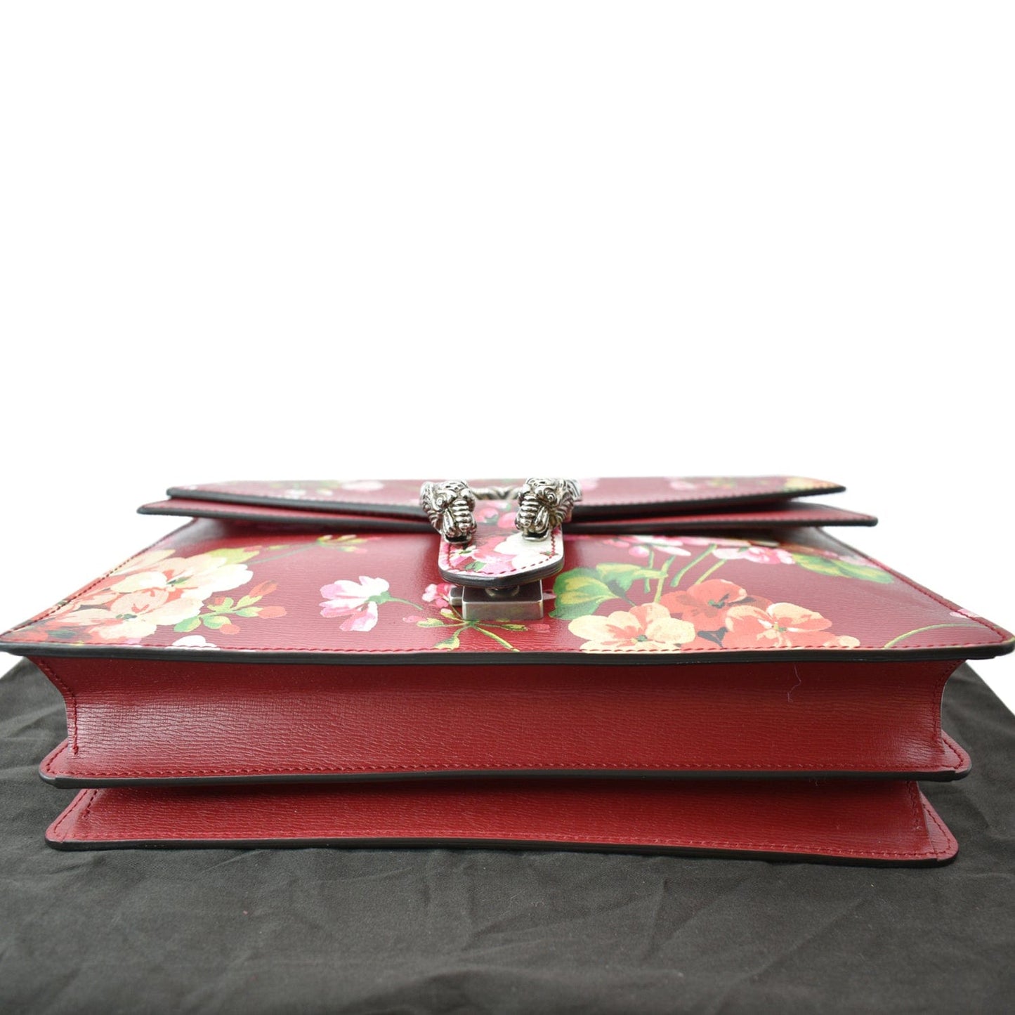 GUCCI Dionysus Floral Blooms Leather Shoulder Bag Red 400235