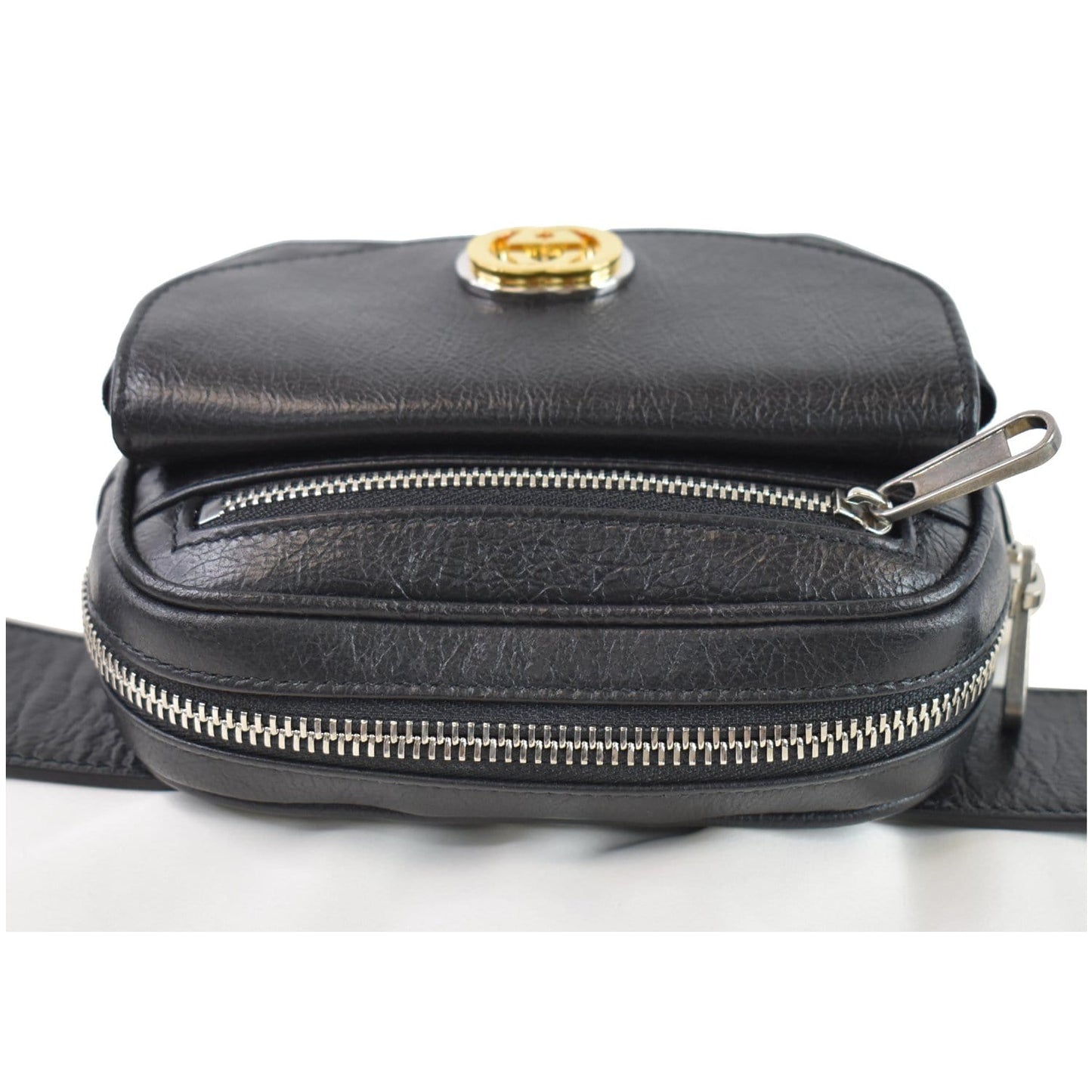GUCCI Morpheus Leather Belt Bag Black 597676 - Final Sale