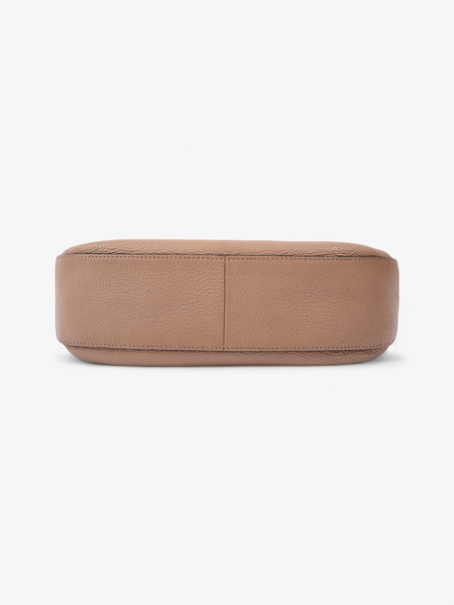 Prada Zipped Hobo Taupe Calfskin Leather