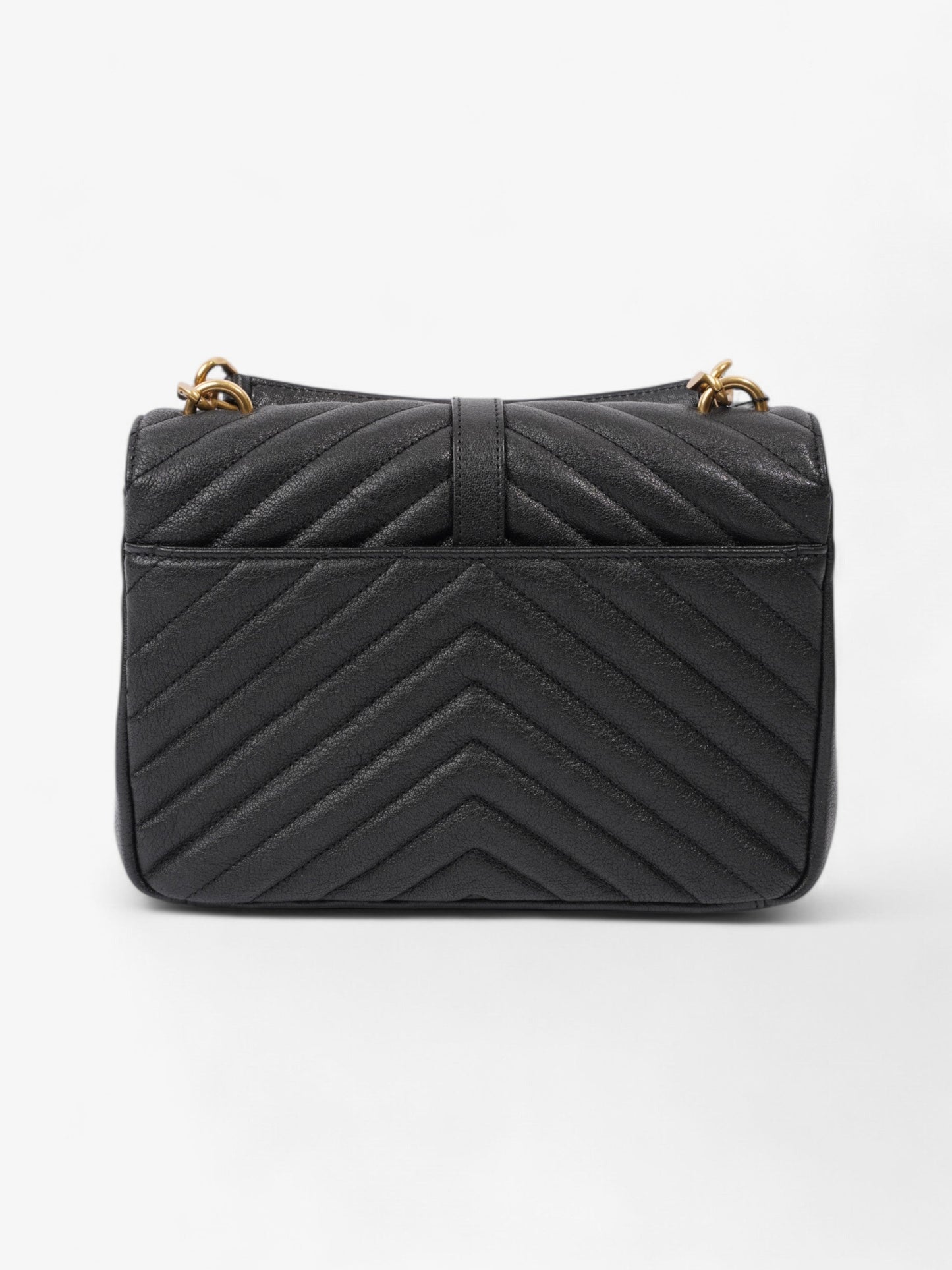 Saint Laurent College Black Lambskin Leather Medium