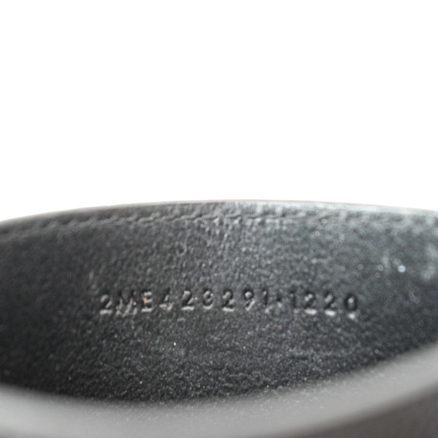 YVES SAINT LAURENT Monogram Grain Leather Card Case Black