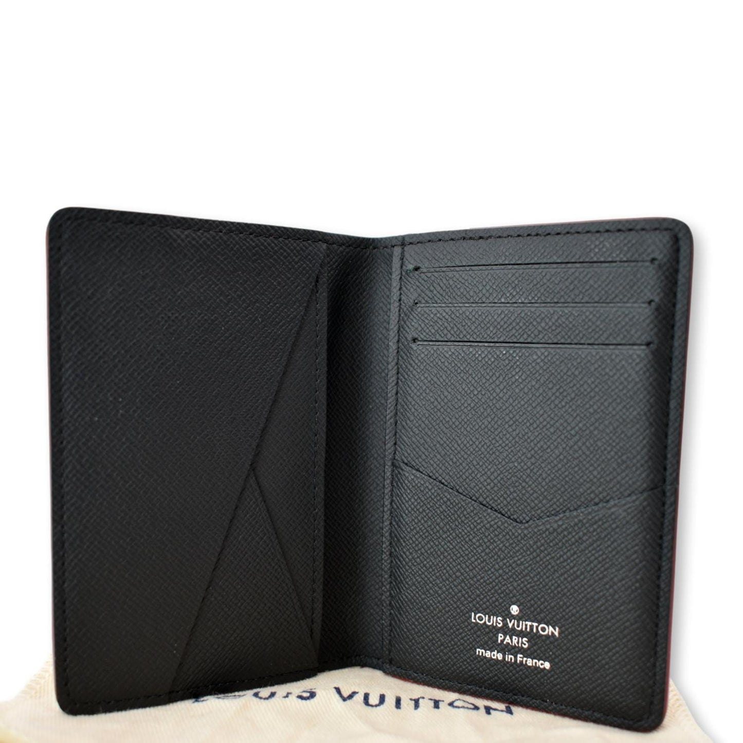 LOUIS VUITTON Damier Graphite Alps Patches Pocket Organizer Black