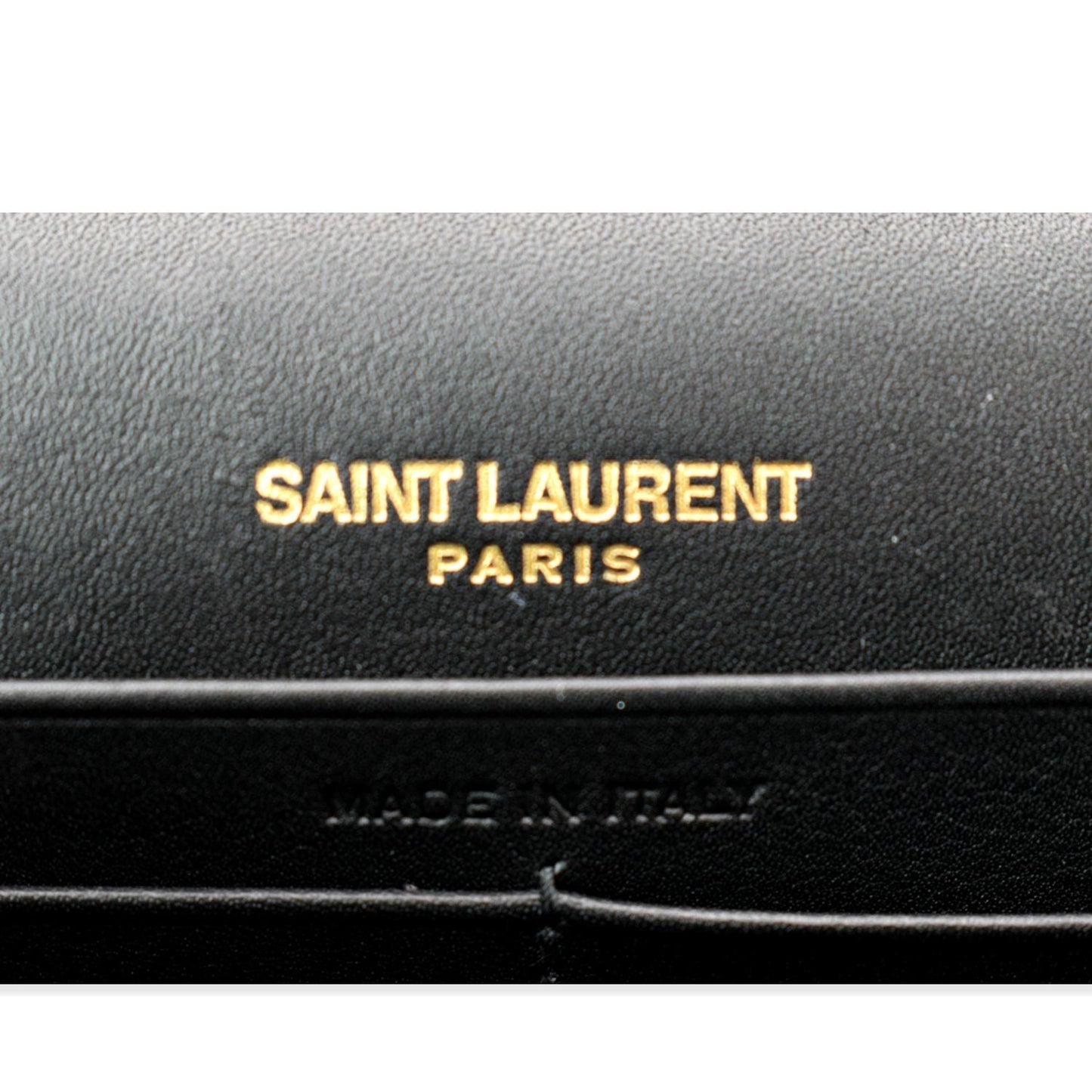 YVES SAINT LAURENT Kate Monogram Leopard Print Shoulder Bag Black - New Year Deals