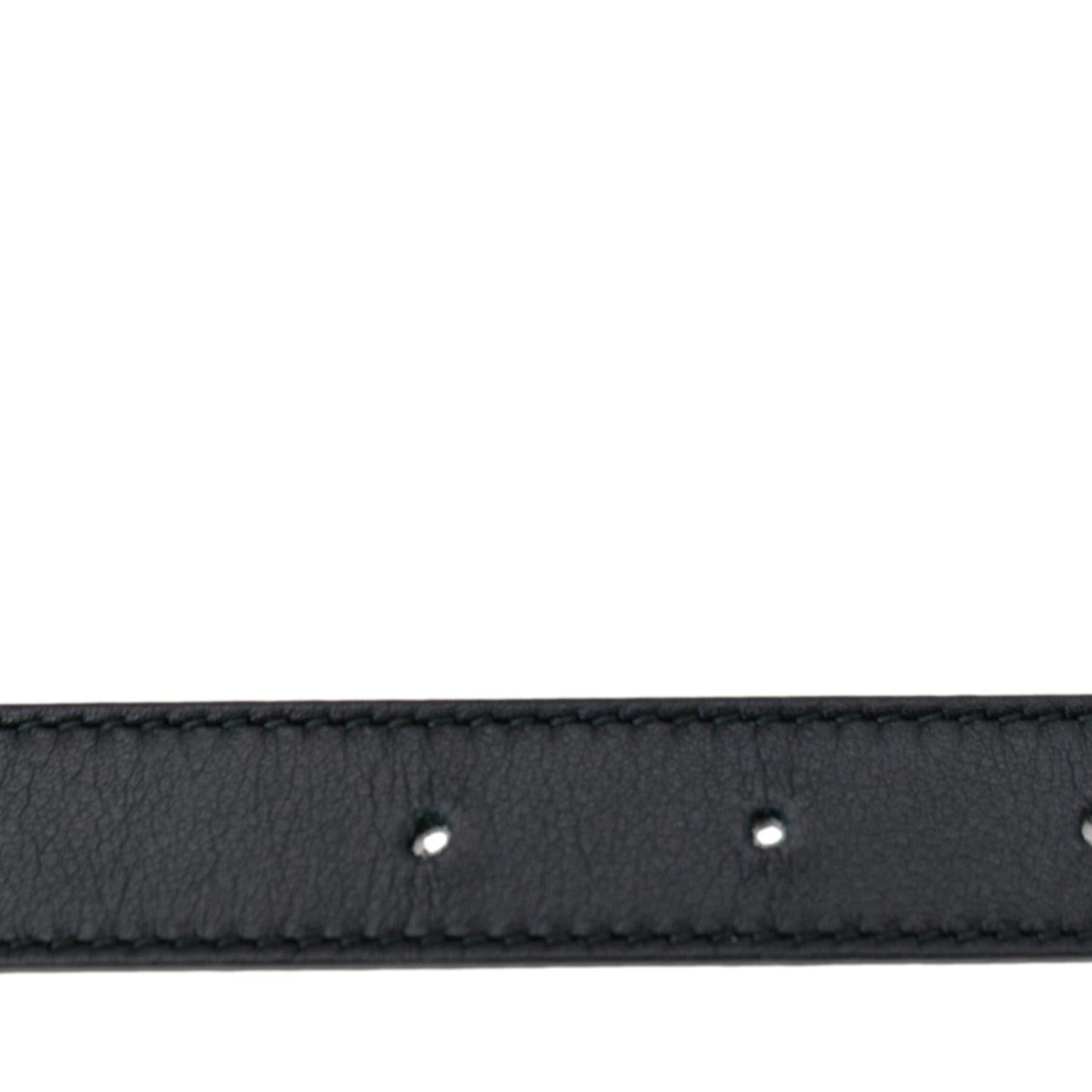 GUCCI Double G Buckle Leather Belt Black 409417