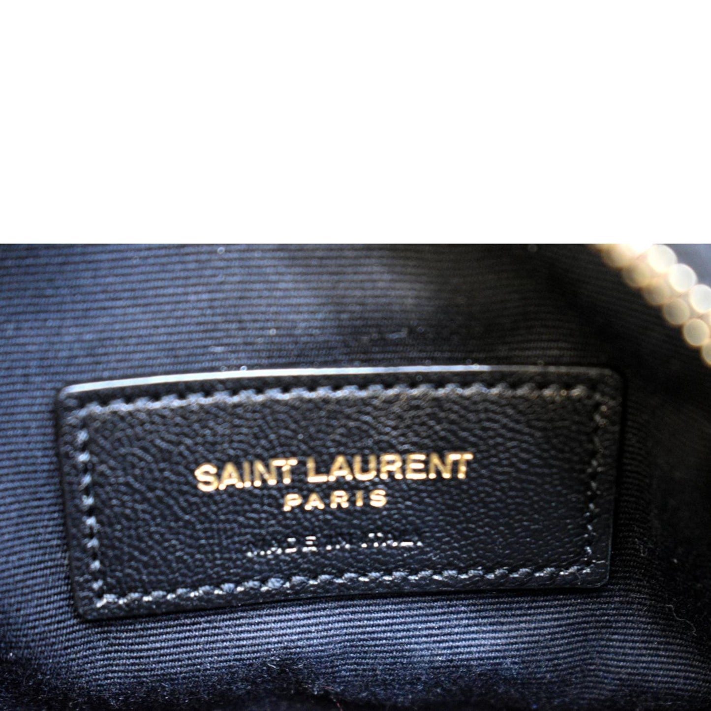 YVES SAINT LAURENT Lou Leather Crossbody Bag Black