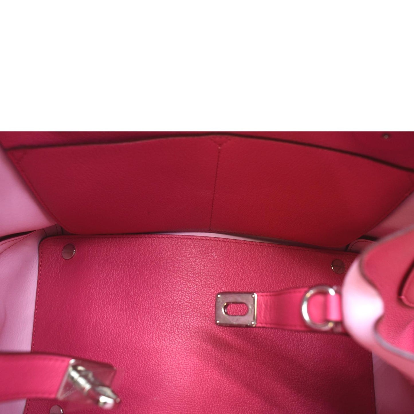 CHRISTIAN DIOR Open Bar Grained Leather Tote Bag Pink