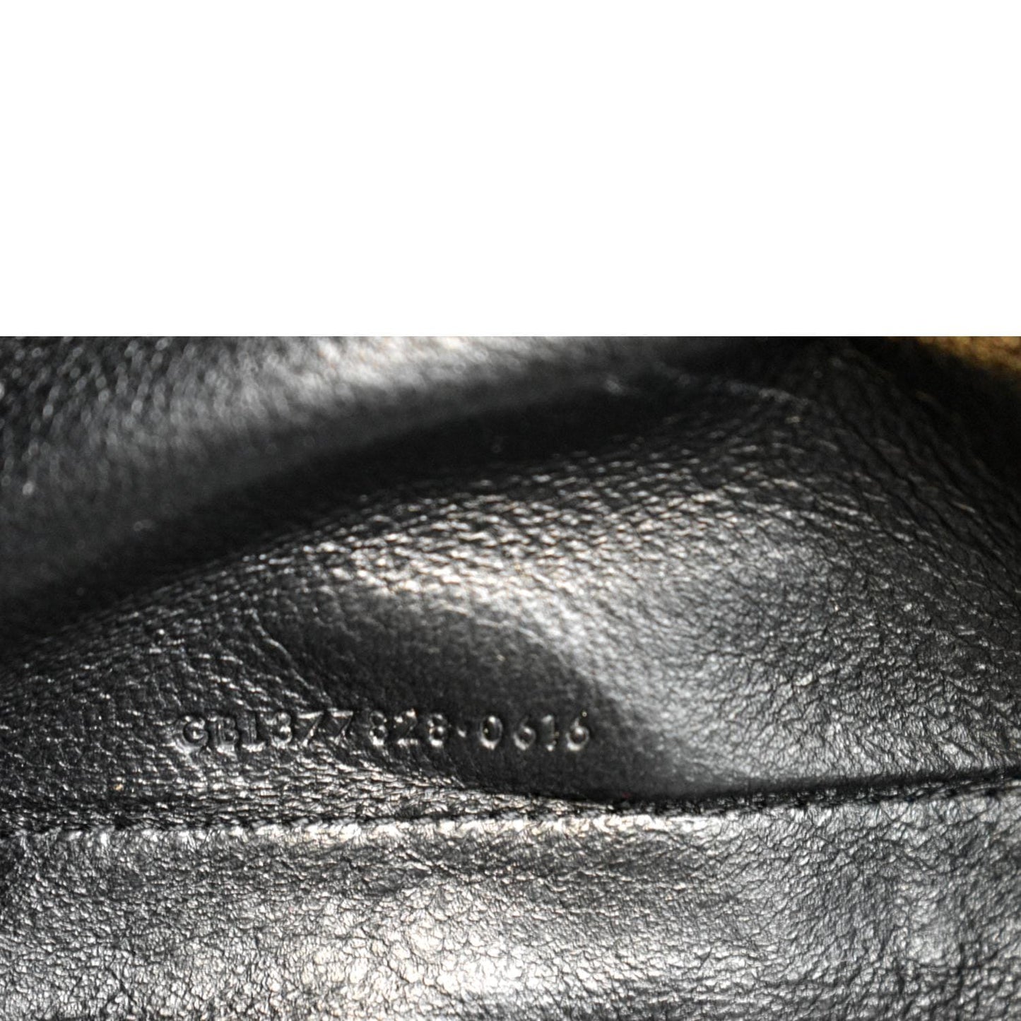 Yves Saint Laurent Embossed Leather Wallet on Chain Shoulder Bag Black