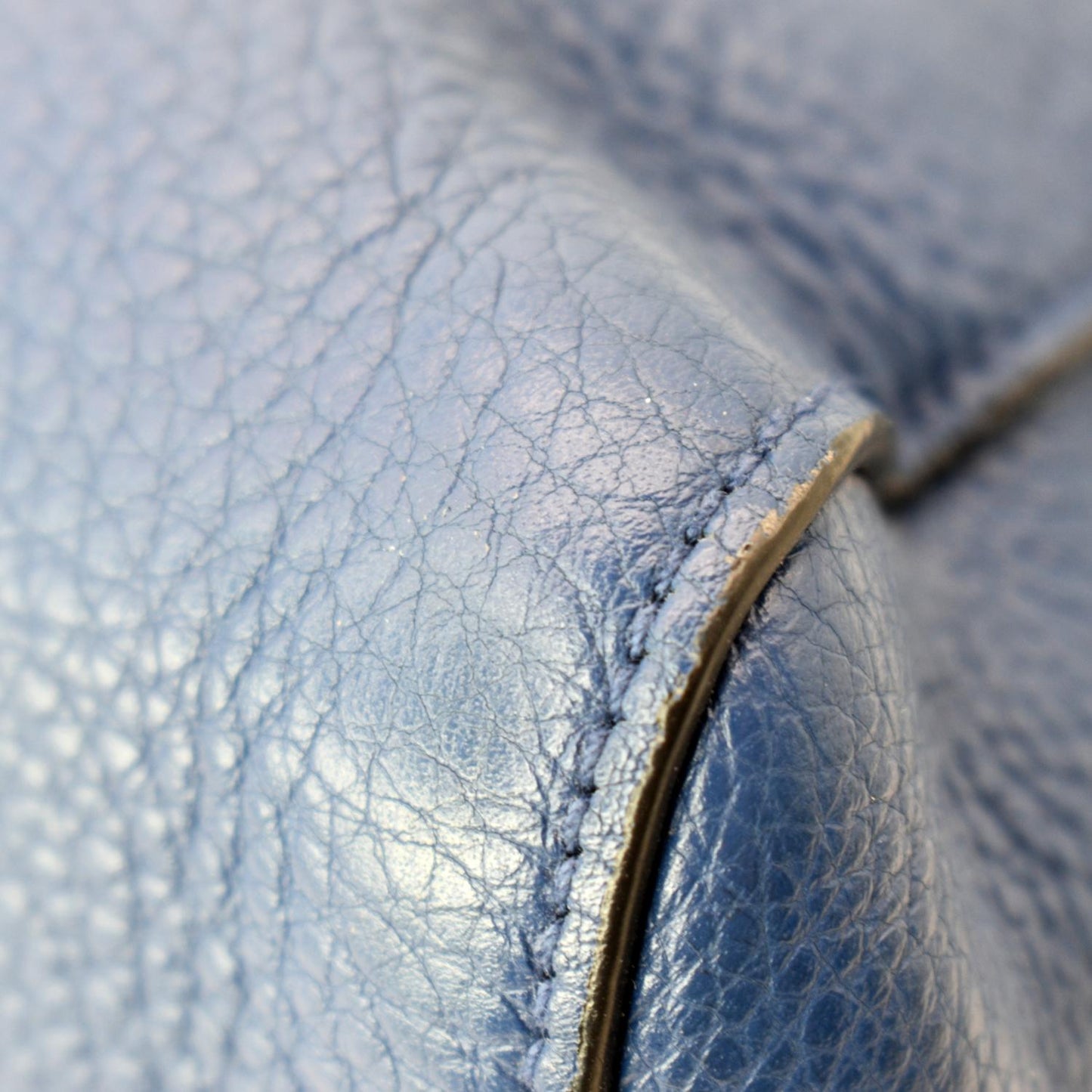 PRADA 2way Leather Tote Shoulder Bag Blue 1BA205 - 10% Off