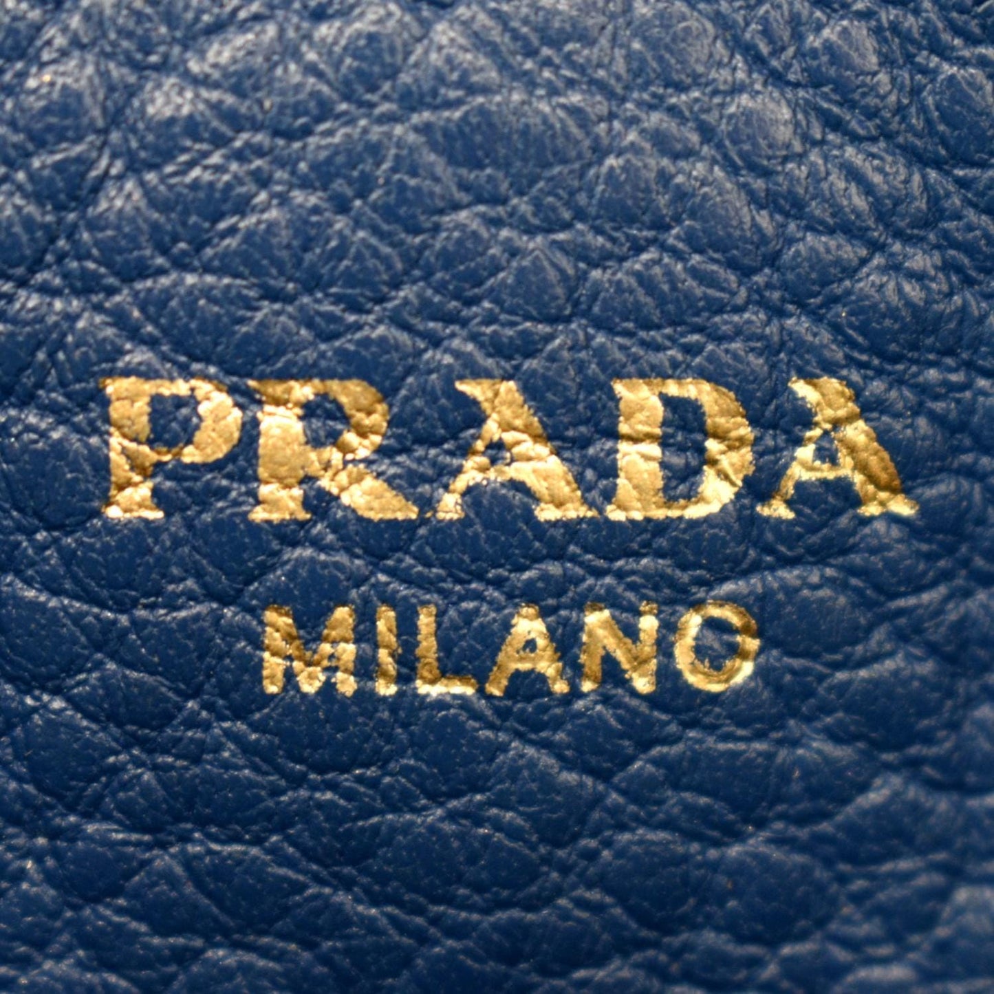 PRADA 2way Leather Tote Shoulder Bag Blue 1BA205 - 10% Off