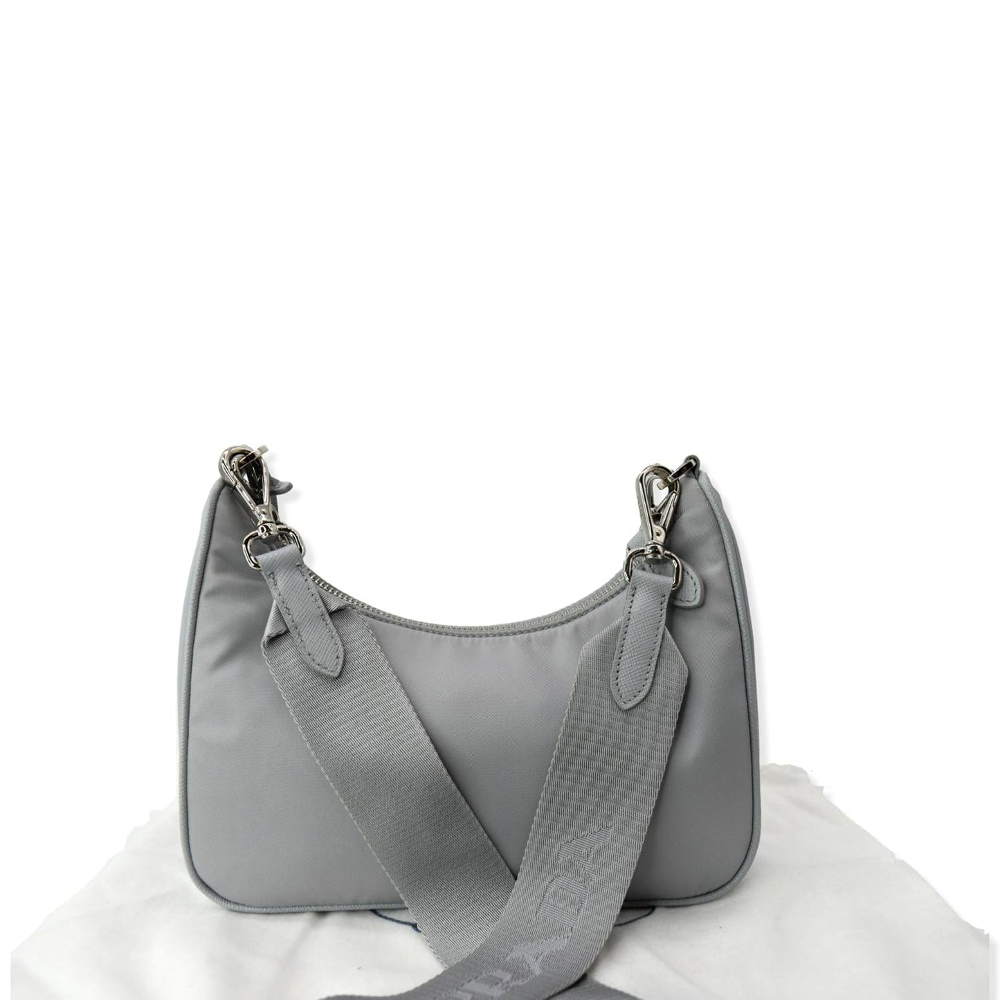 PRADA Re-Edition 2005 Nylon Shoulder Bag Grey - Hot Deals