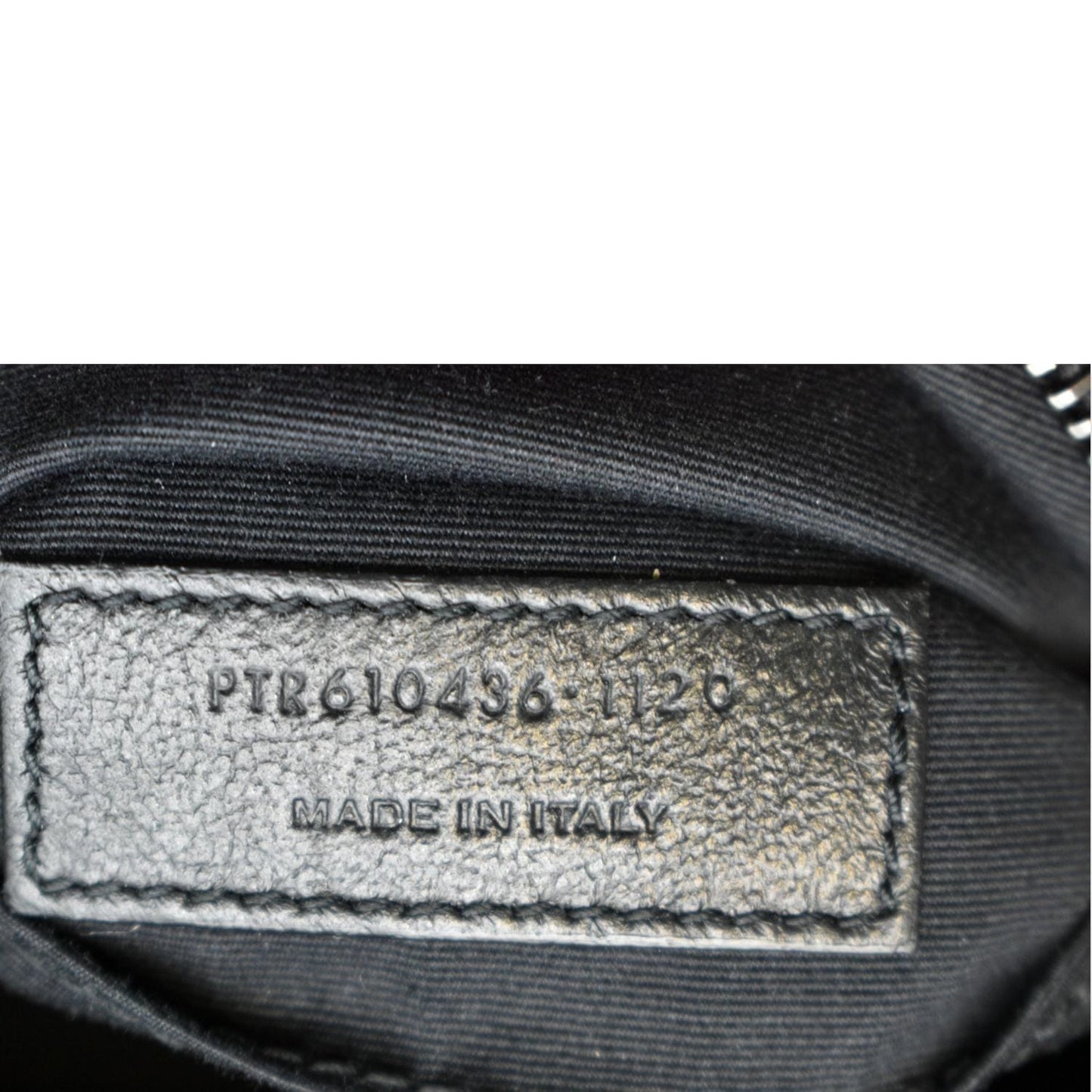 YVES SAINT LAURENT Vinyle Round Chevron Leather Camera Crossbody Bag Black