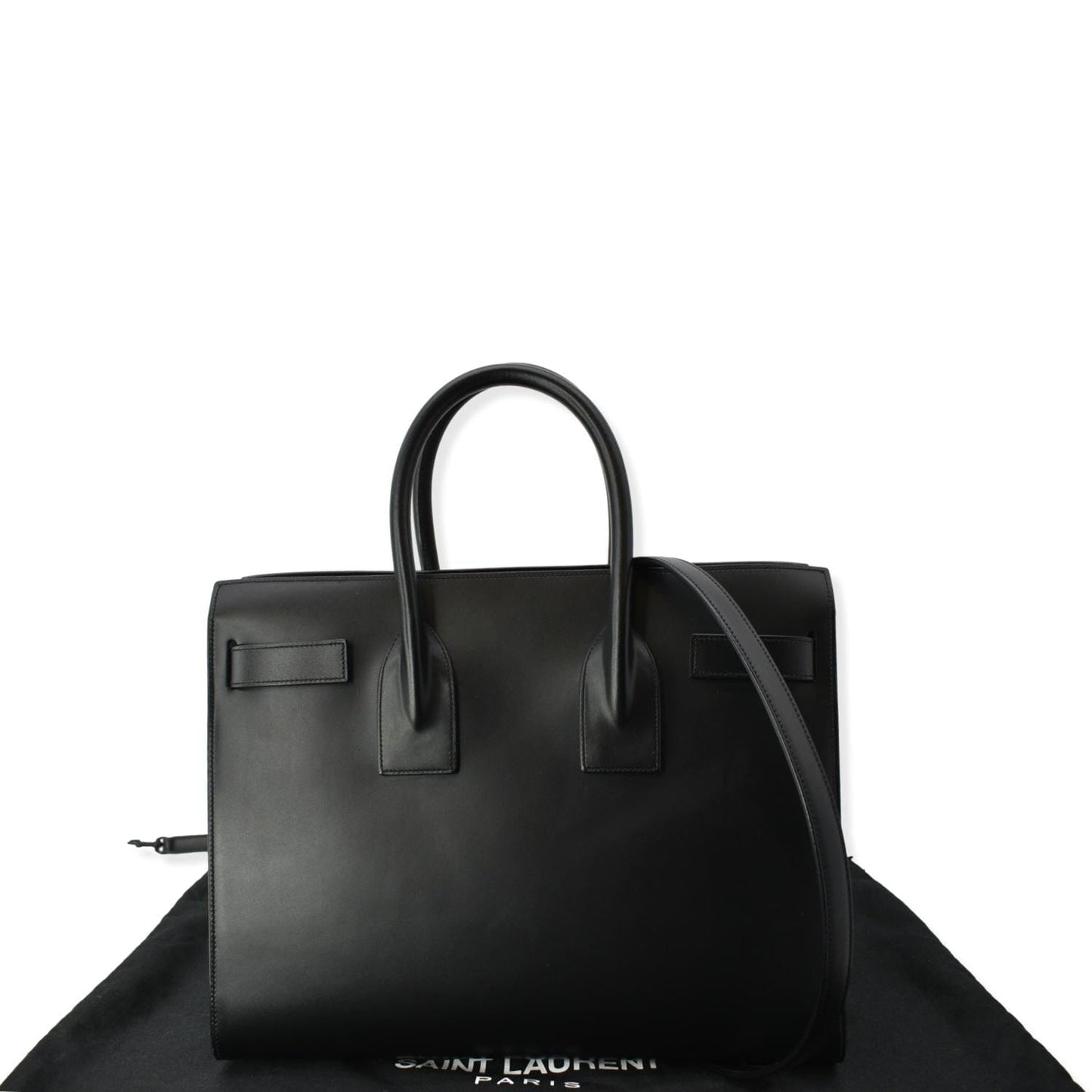 YVES SAINT LAURENT Sac de Jour Leather Shoulder Bag Black