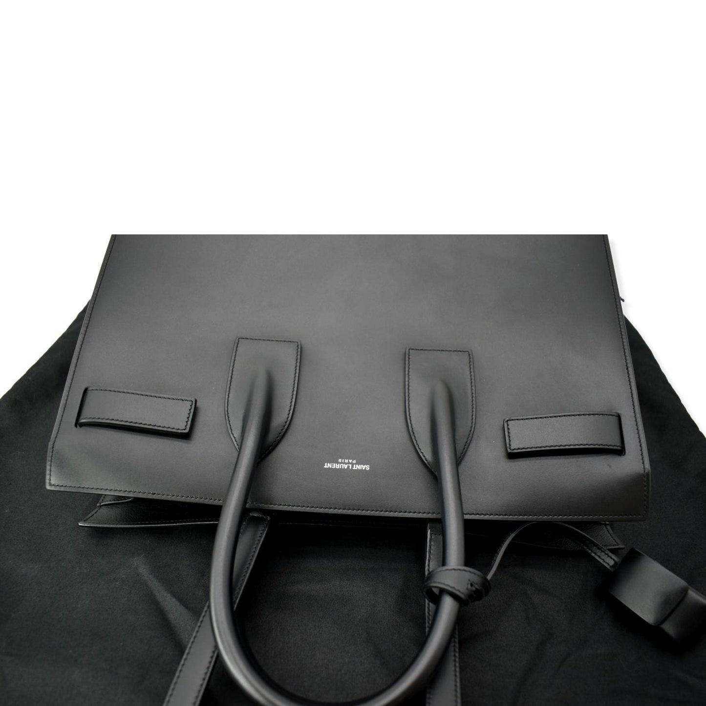 YVES SAINT LAURENT Sac de Jour Leather Shoulder Bag Black