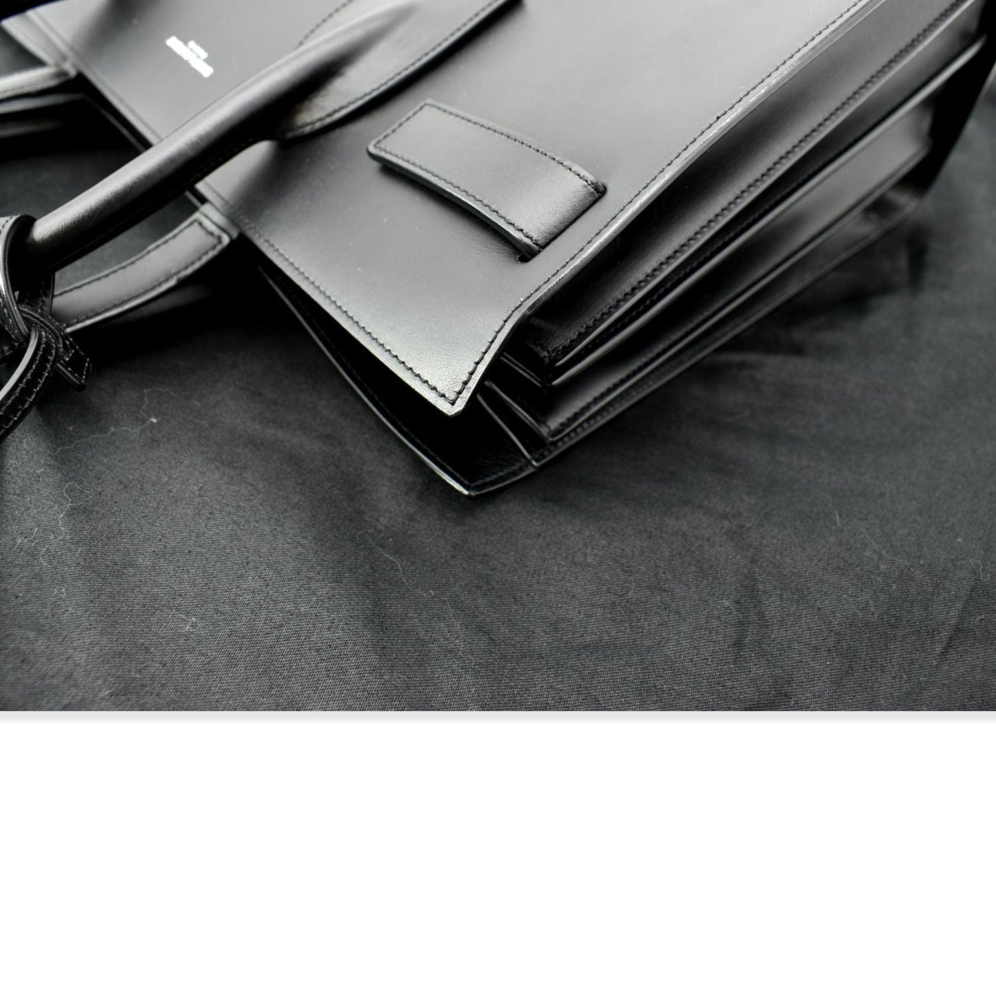 YVES SAINT LAURENT Sac de Jour Leather Shoulder Bag Black