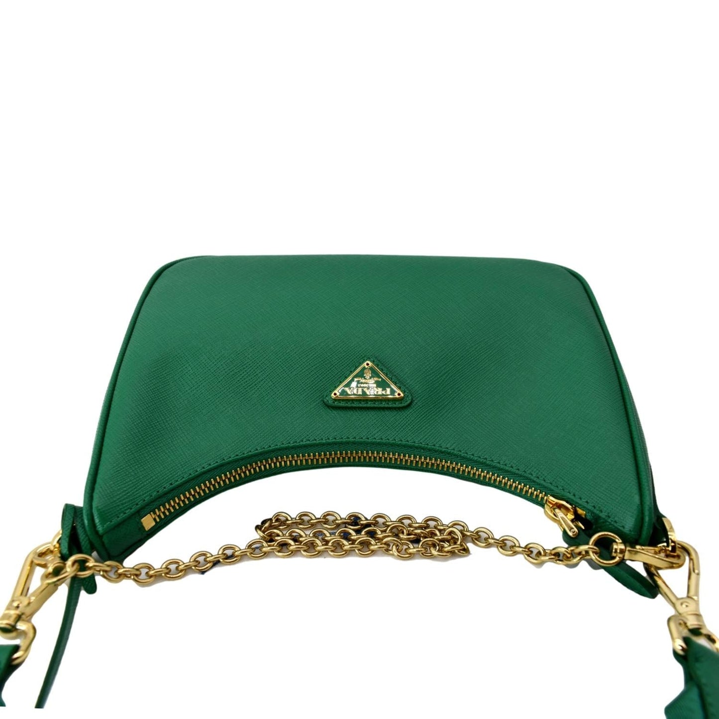 PRADA Re-Edition 2005 Saffiano Leather Shoulder Bag Green