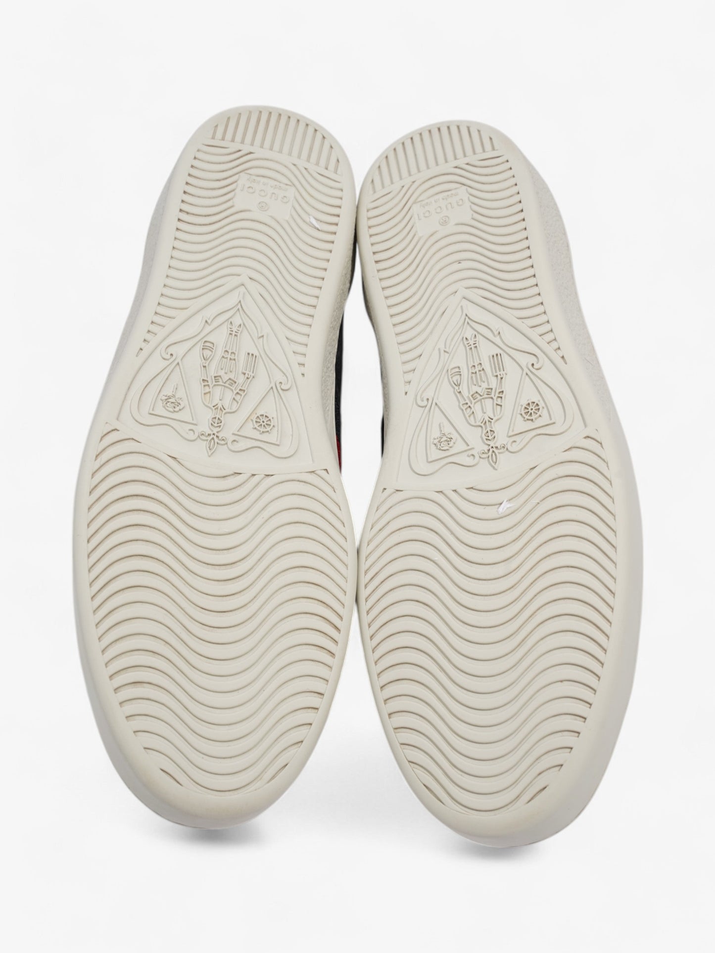 Gucci Ace GG Supreme Sneakers Black / Red / Navy Canvas EU 43.5 UK 9.5