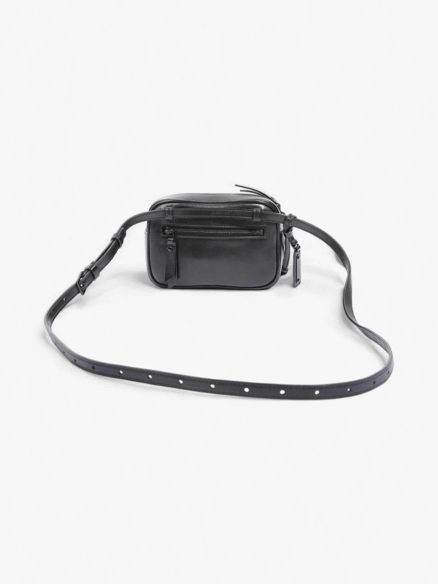 Saint Laurent Lou Belt Bag Black Calfskin Leather