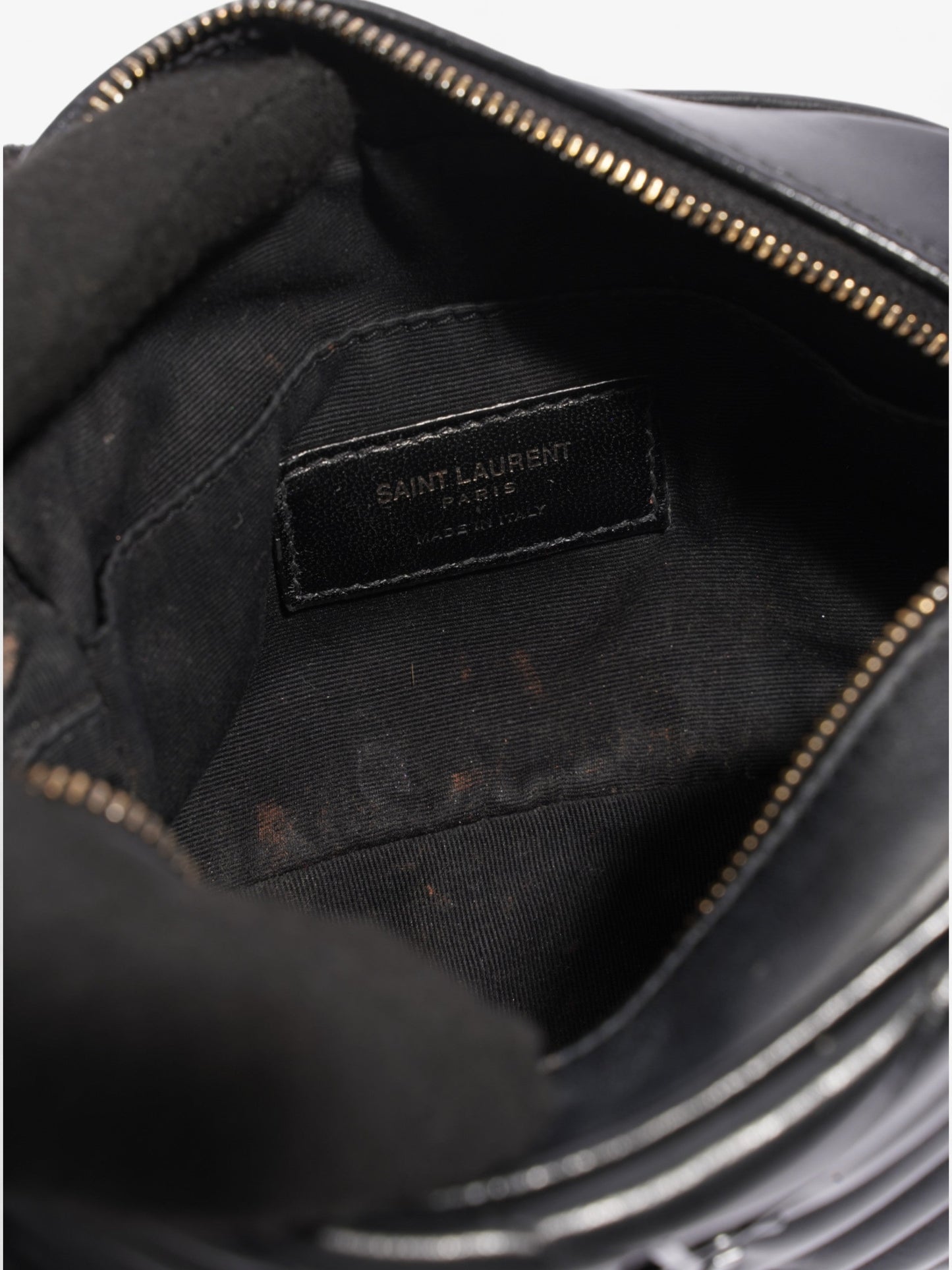 Saint Laurent Lou Belt Bag Black Calfskin Leather