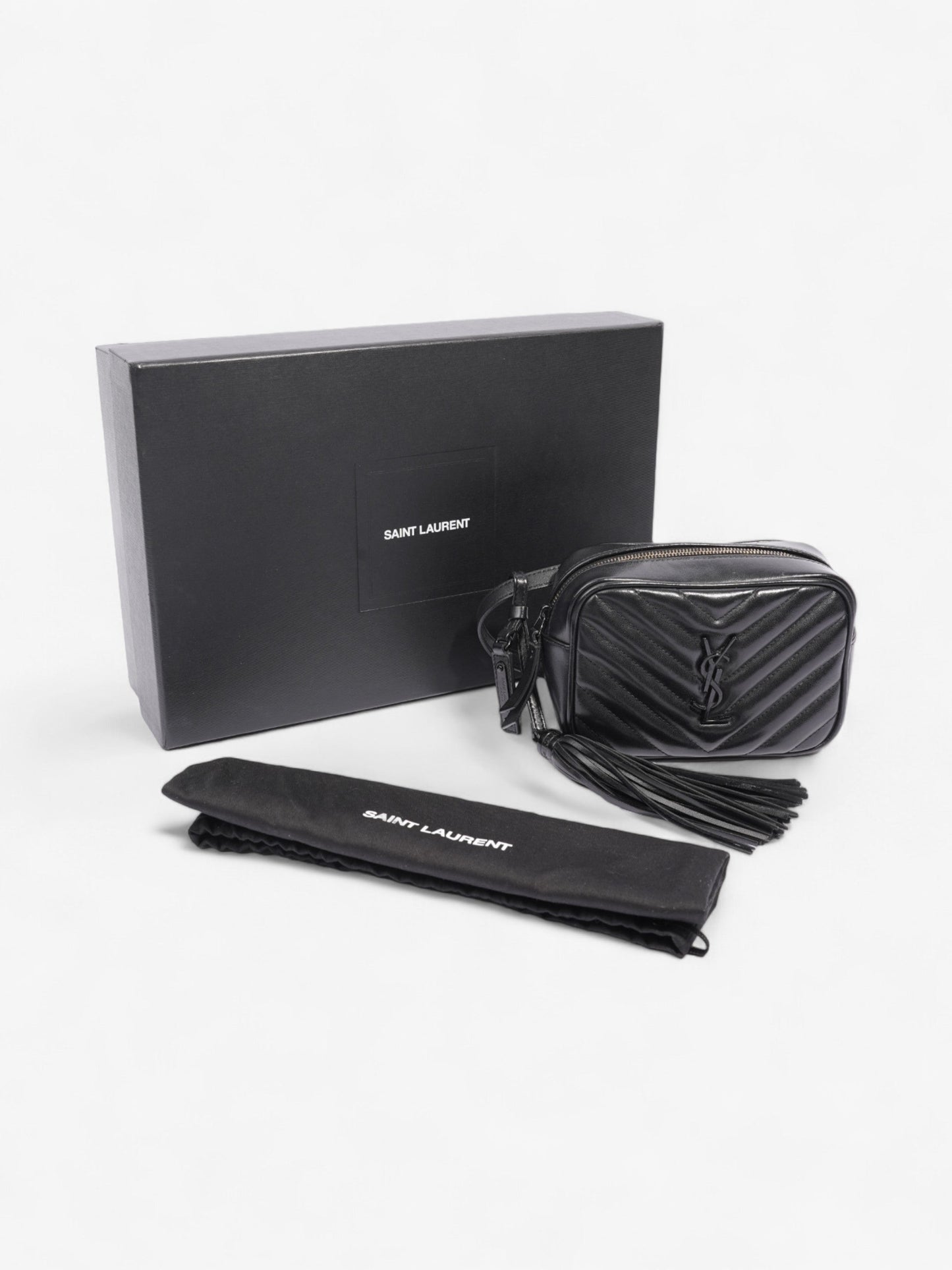Saint Laurent Lou Belt Bag Black Calfskin Leather