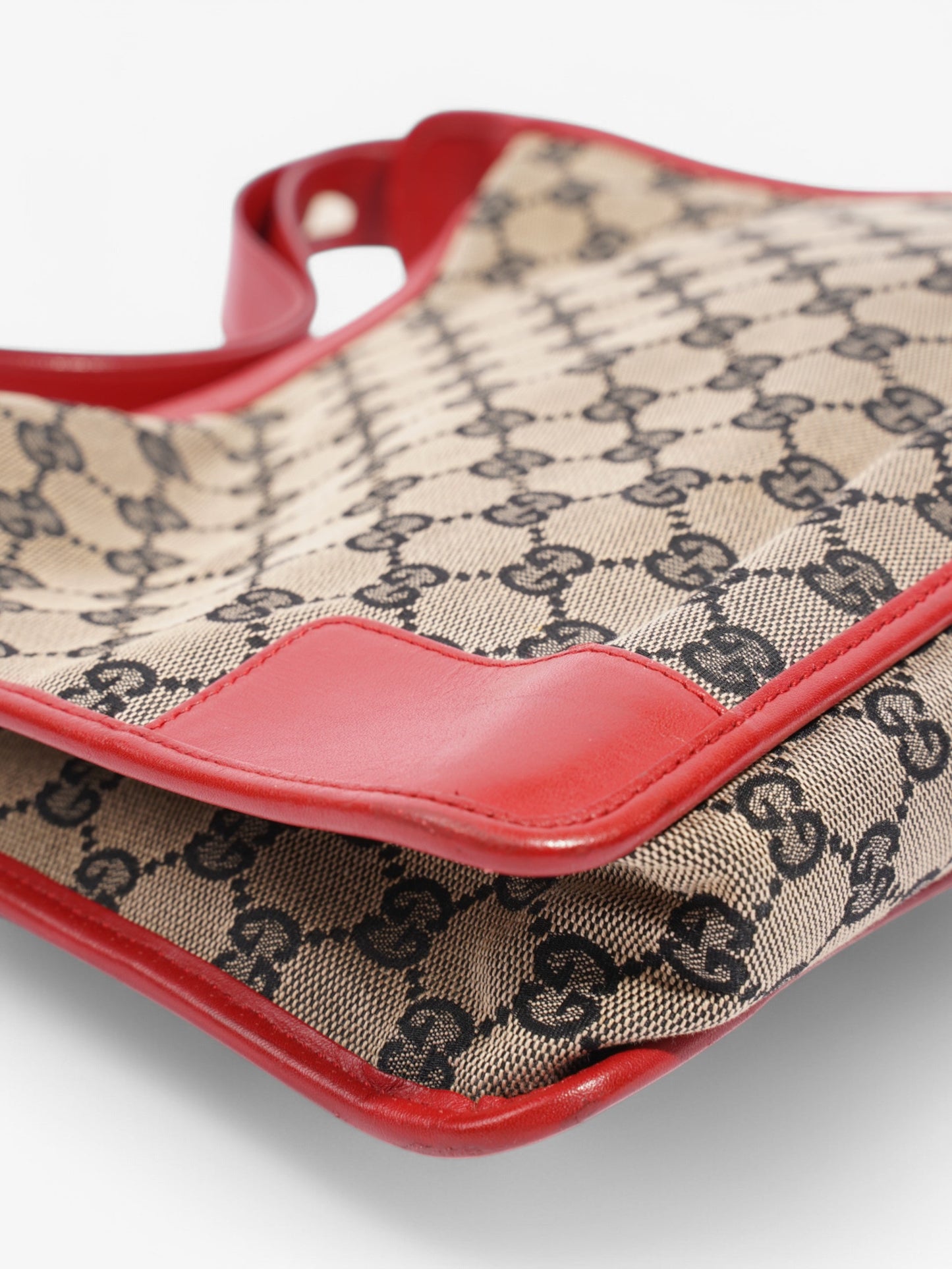 Gucci GG Shoulder Bag GG Supreme / Beige / Red Canvas