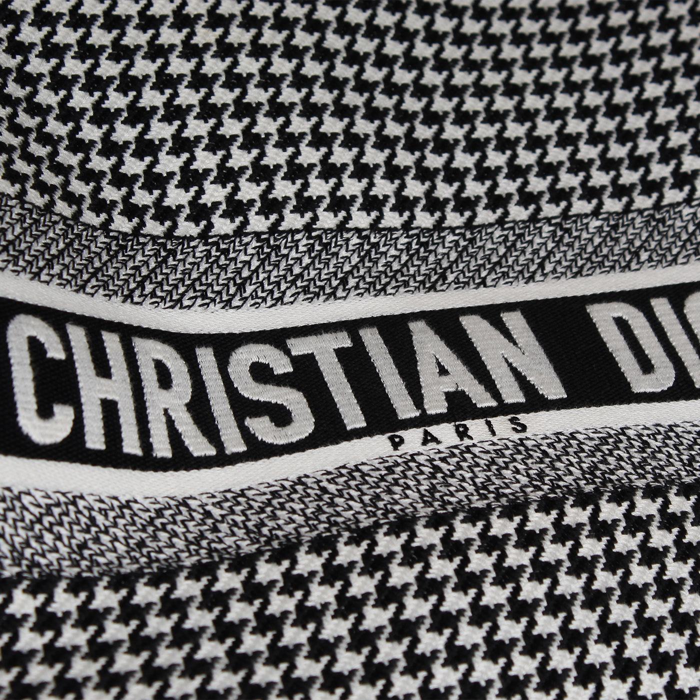 Christian Dior Large Dior Book Tote - Houndstooth