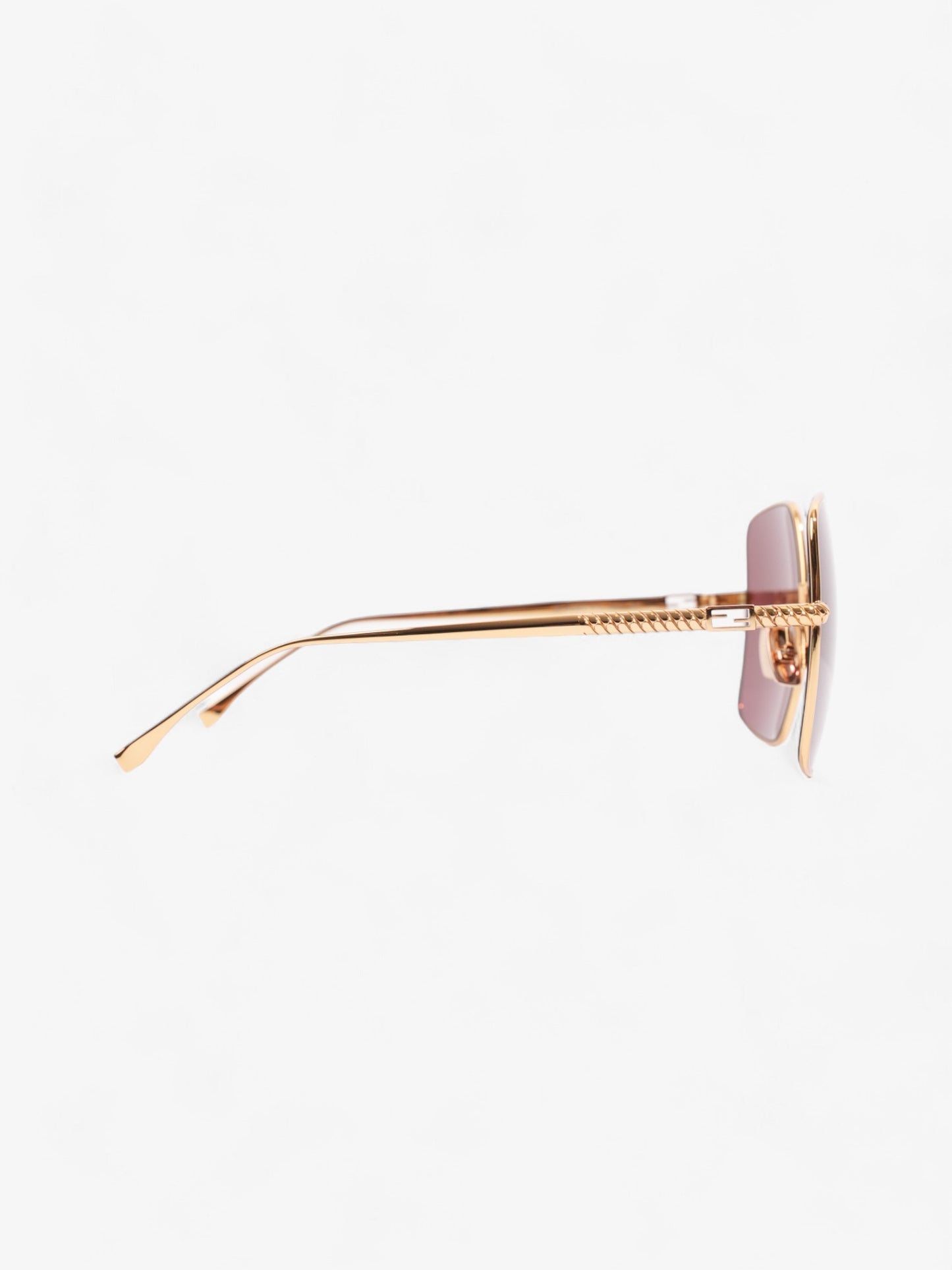 Fendi FF Sunglasses Gold Acetate 145mm