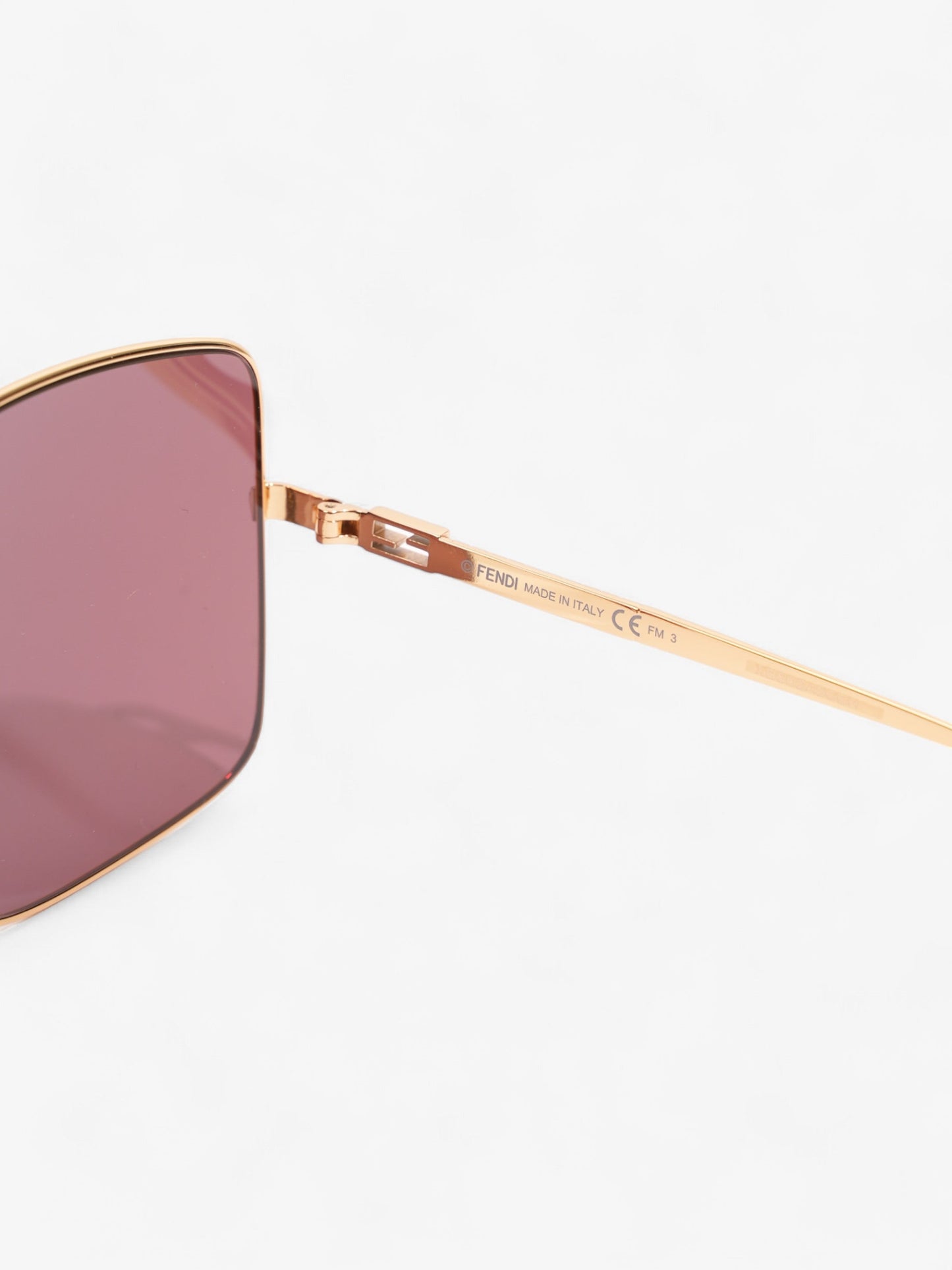 Fendi FF Sunglasses Gold Acetate 145mm