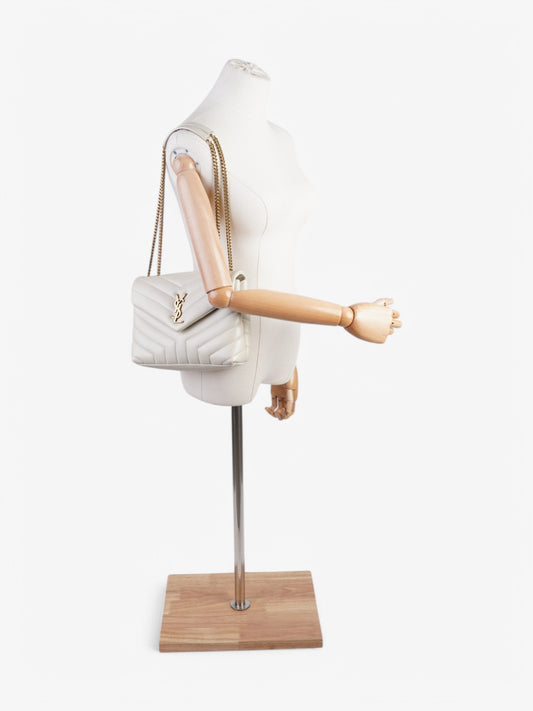 Saint Laurent LouLou White  Leather Small