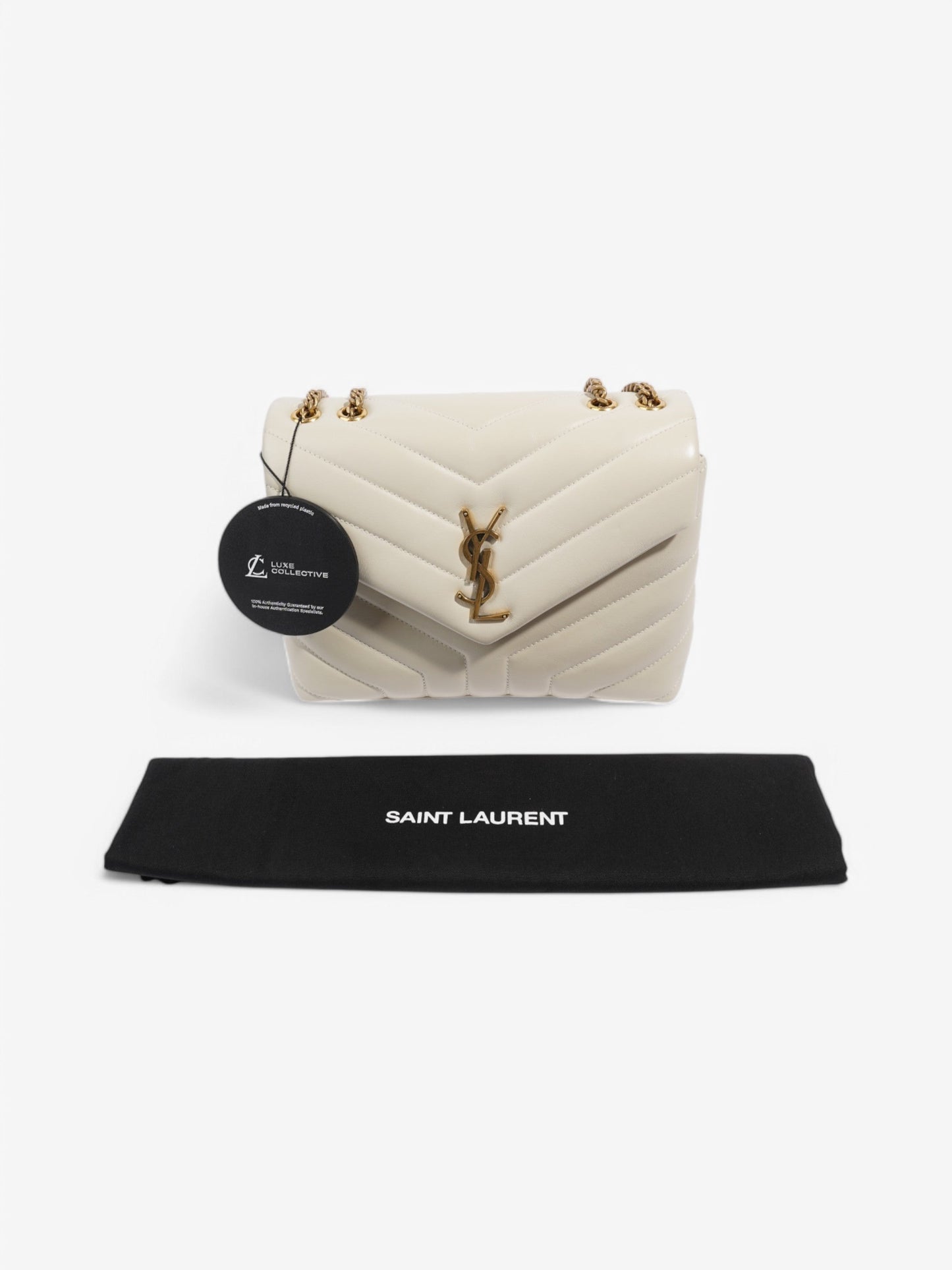 Saint Laurent LouLou White  Leather Small