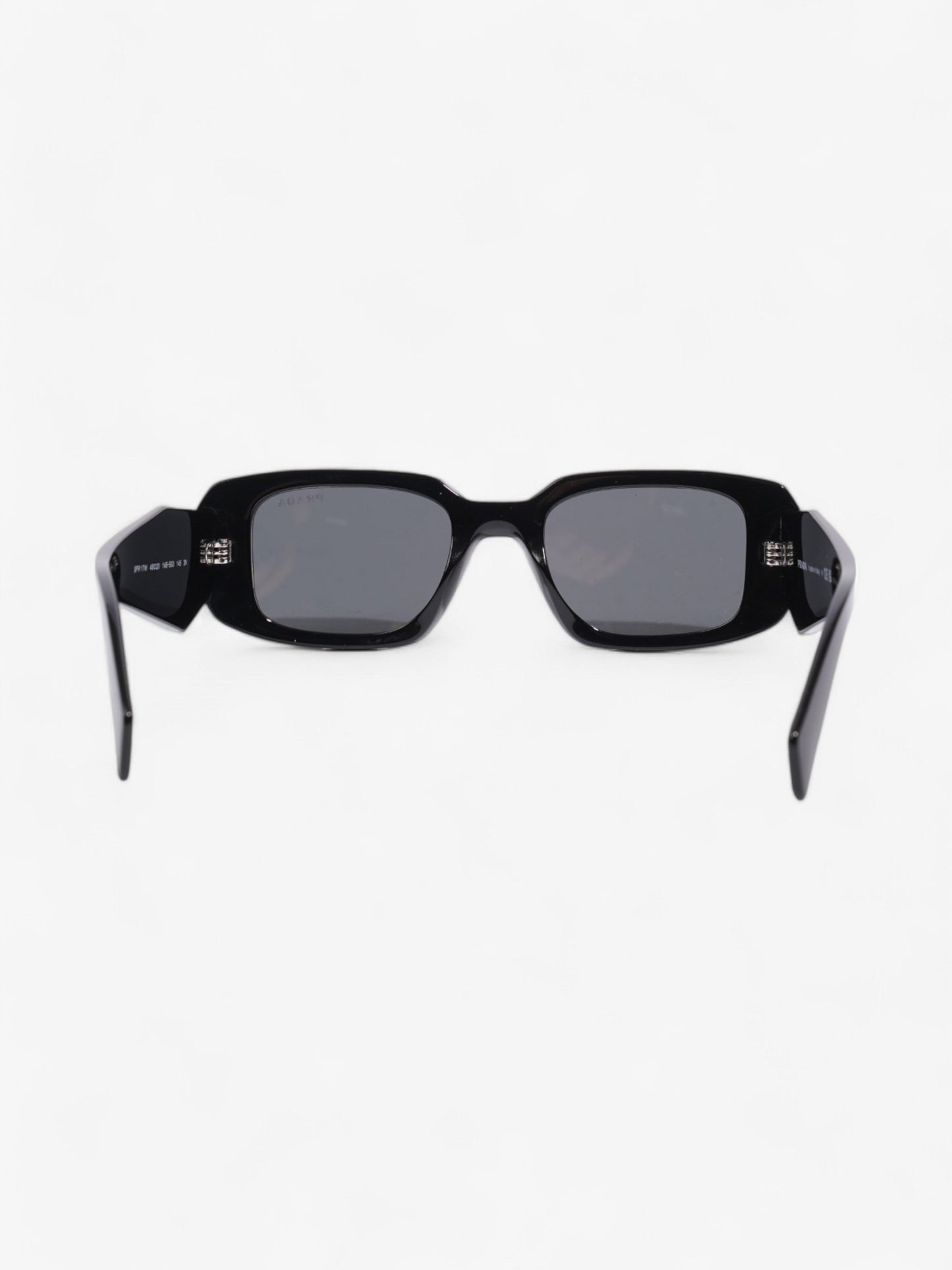 Prada Rectangular Framed Sunglasses Black Acetate 145mm
