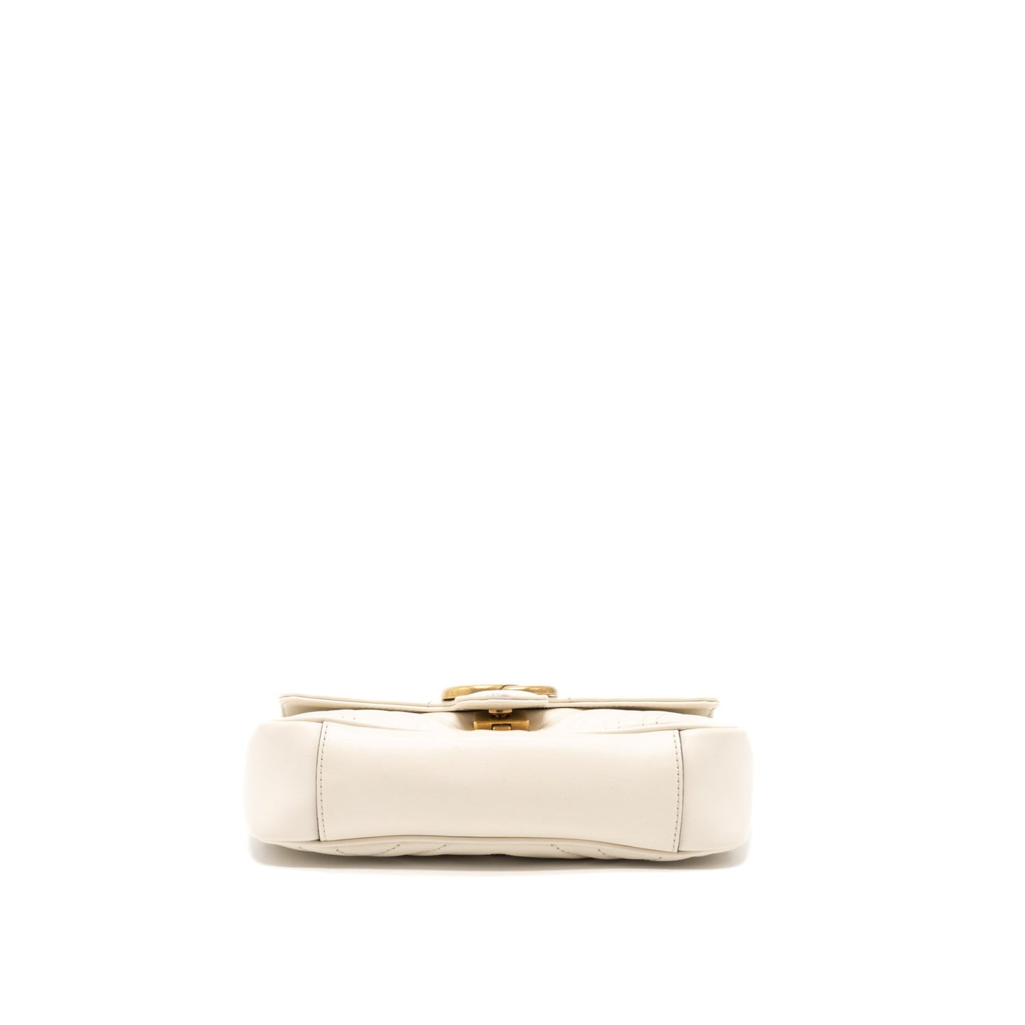Gucci GG Marmont Mini Bag Matelass� Calfskin White Brushed