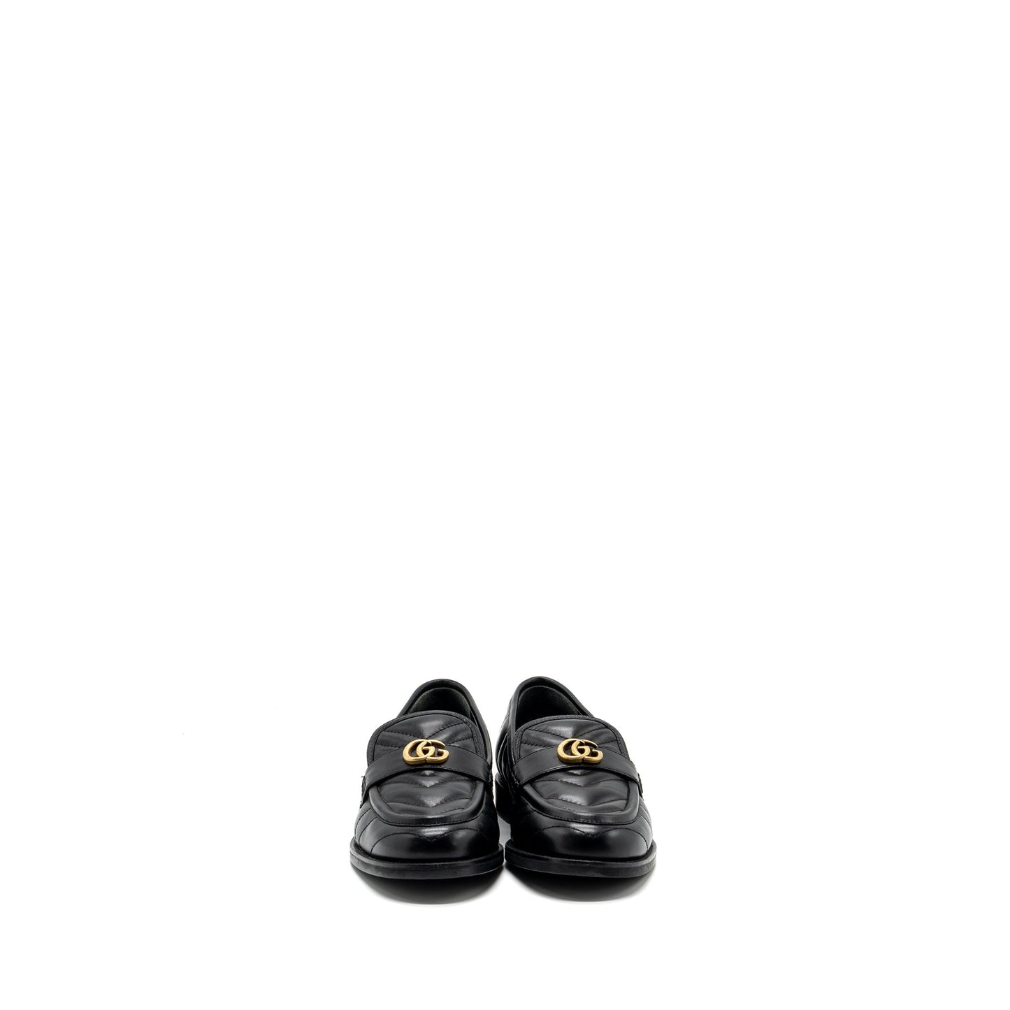 Gucci size 37.5 GG loafers black