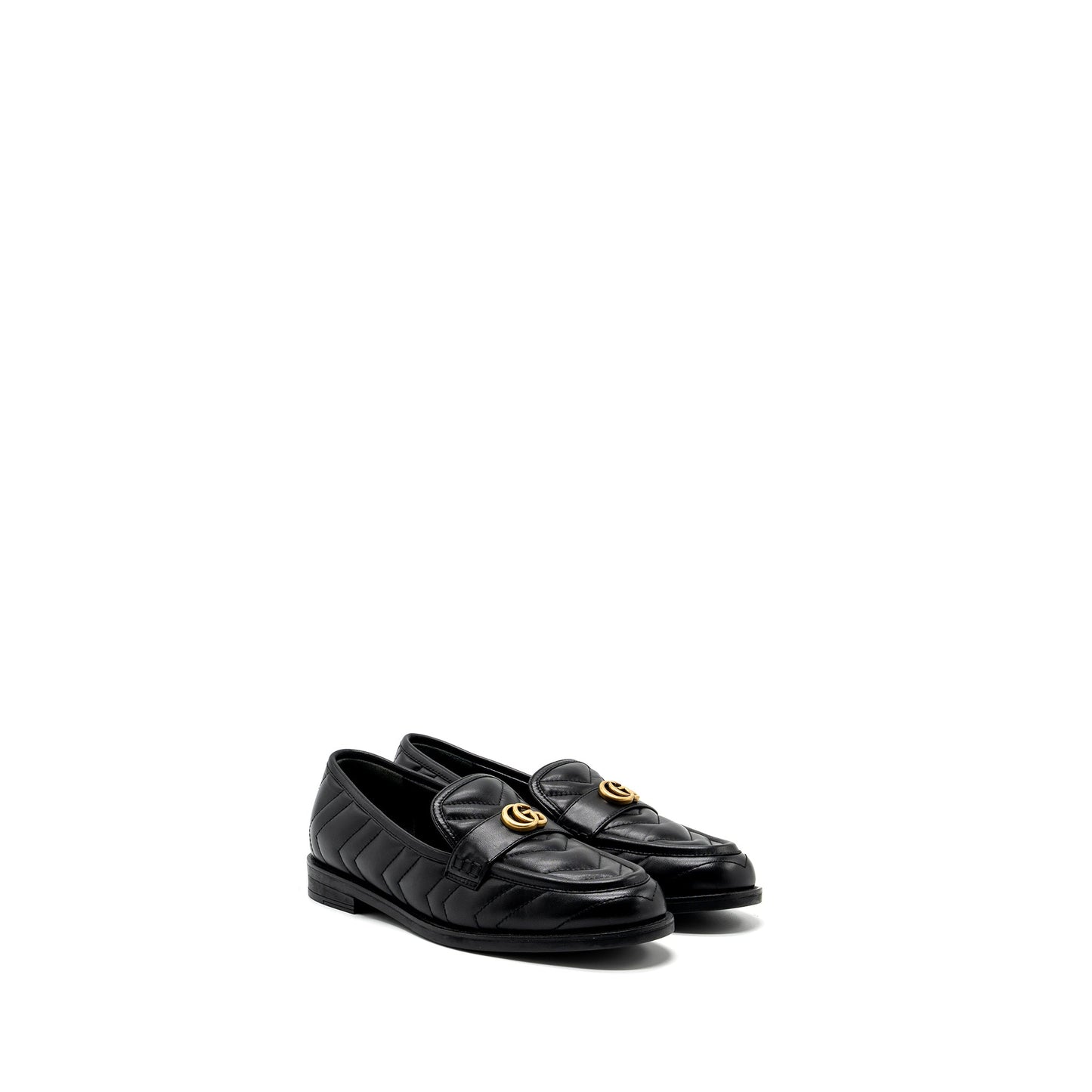 Gucci size 37.5 GG loafers black