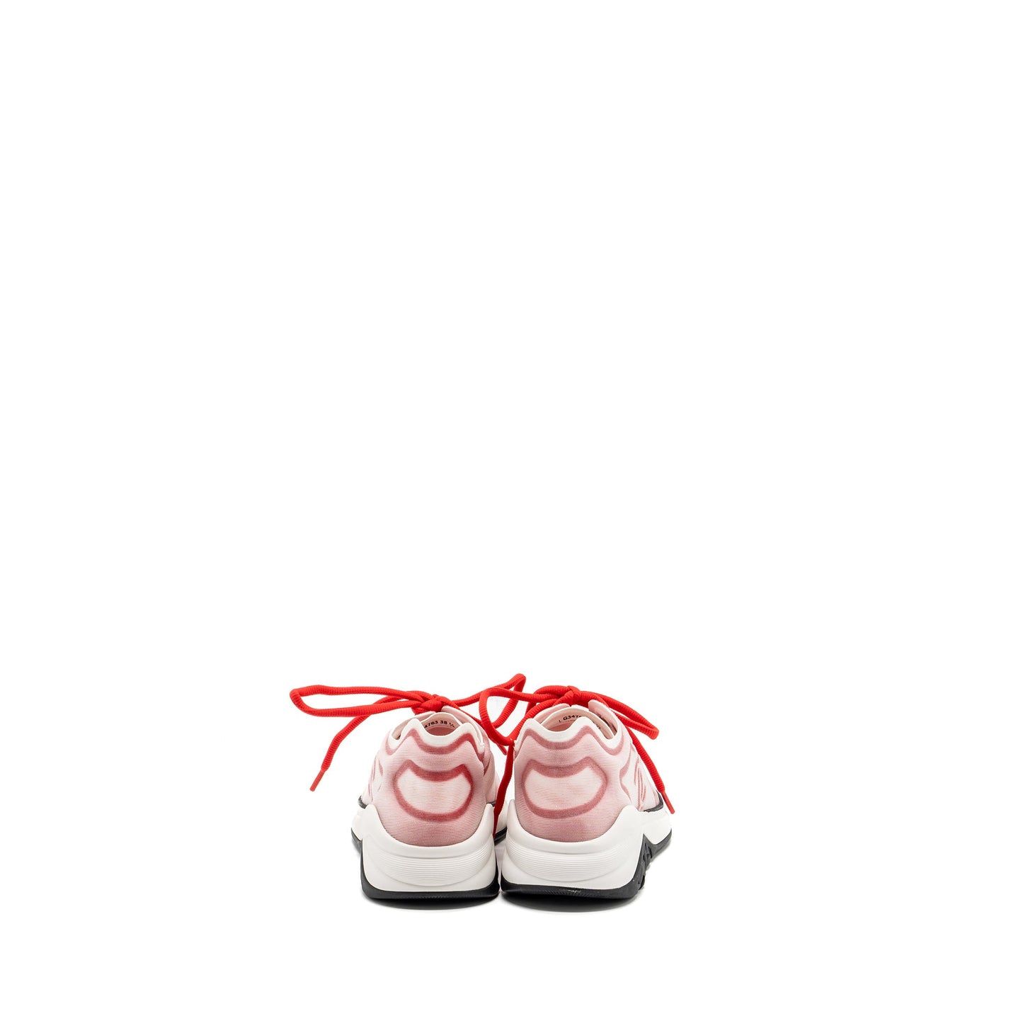 Chanel size 38.5 CC logo sneakers red/ white/ black