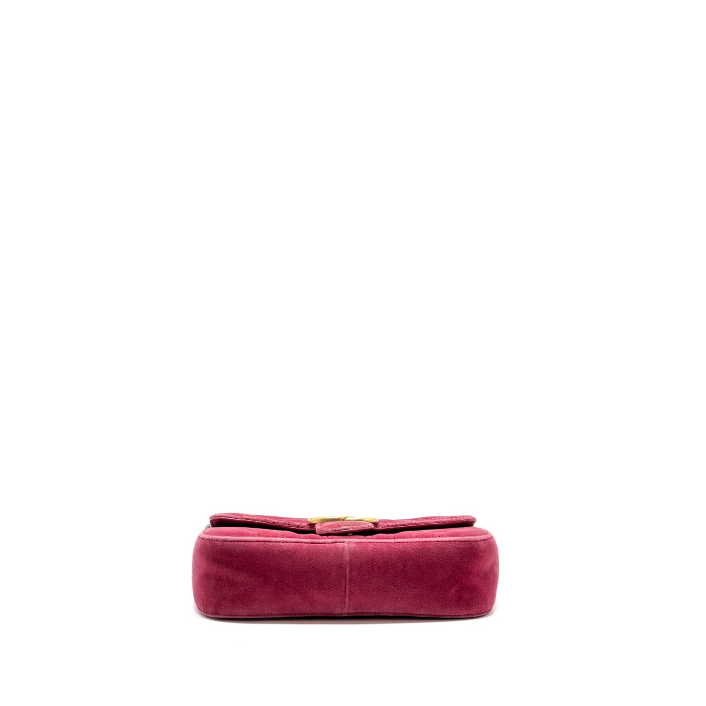 Gucci Mini GG Marmont Shoulder Bag Velvet Pink