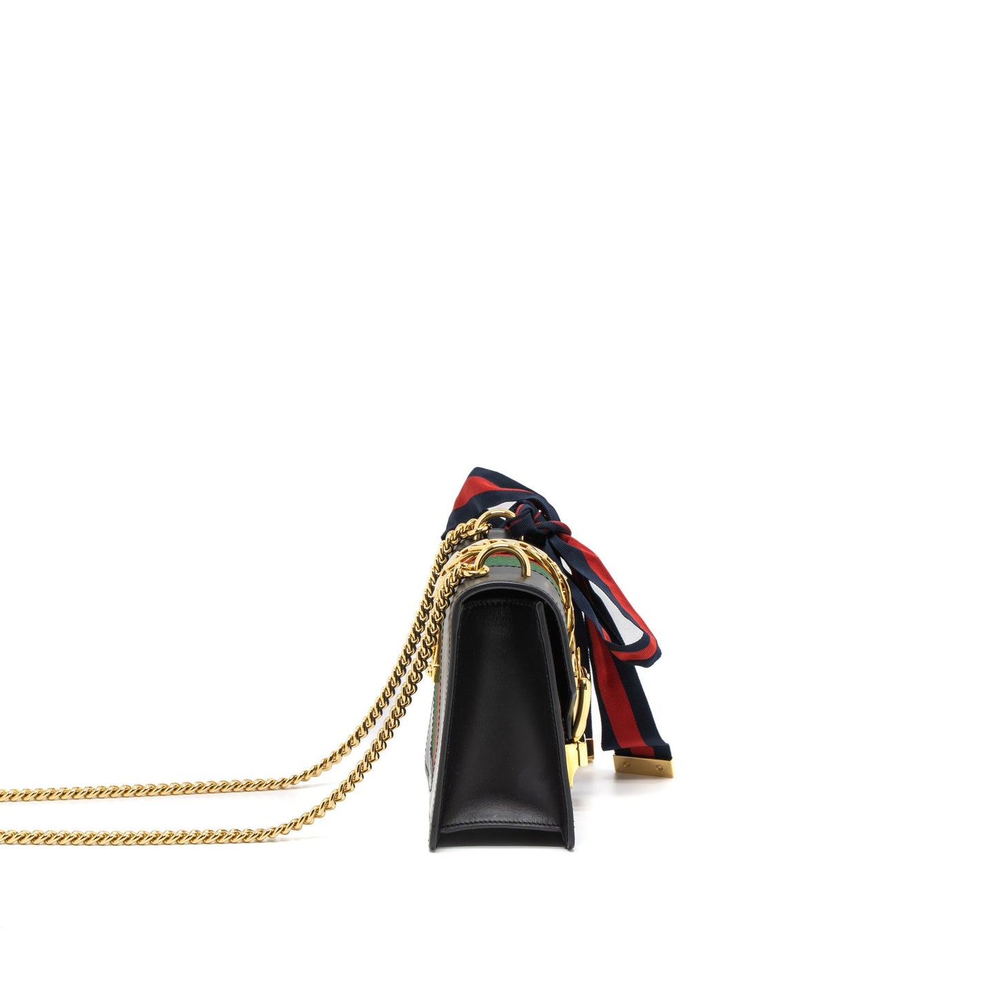 Gucci Mini Sylvie Chain Bag Calfskin Black
