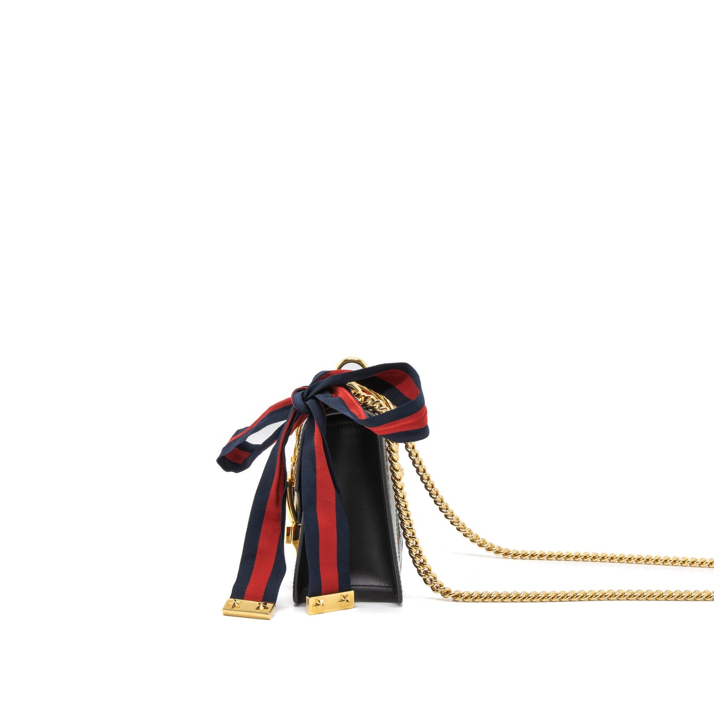 Gucci Mini Sylvie Chain Bag Calfskin Black