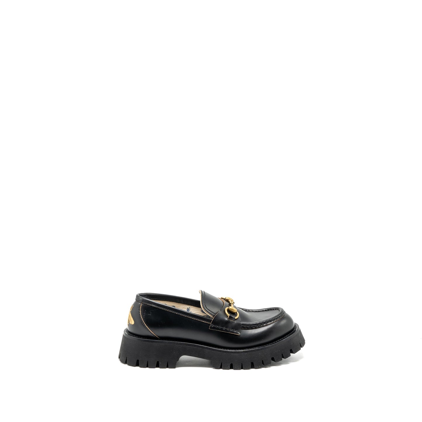 Gucci size 38 Jordan loafer calfskin black