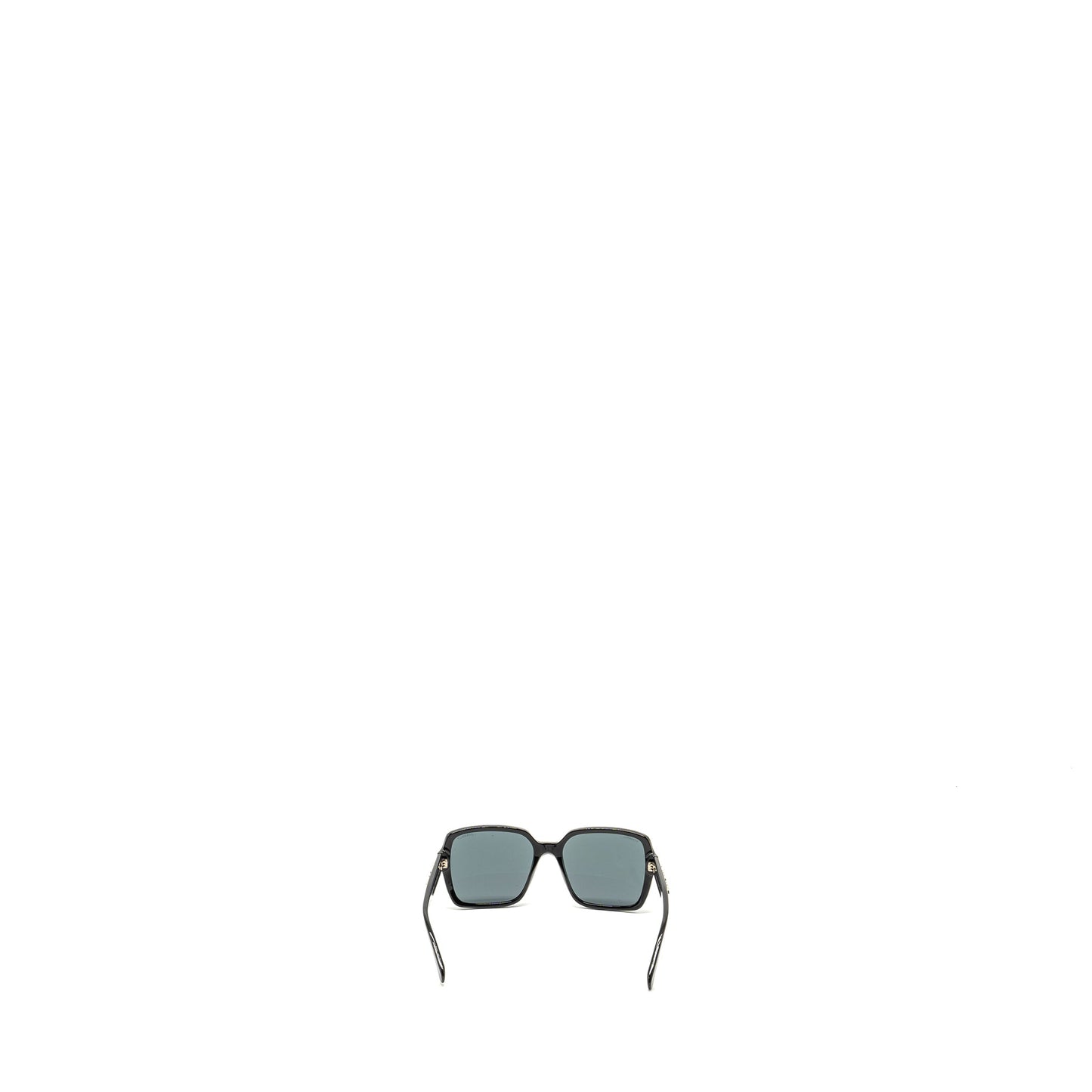 Chanel 5385 Letter Logo Square Sunglasses Black