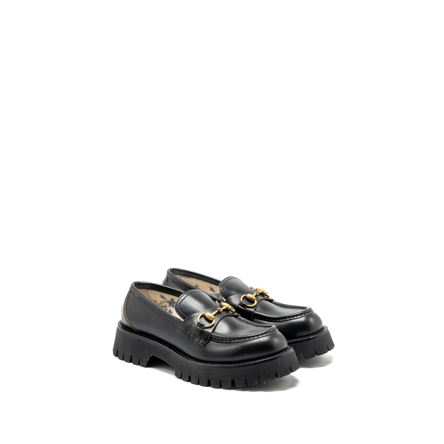 Gucci size 38 Jordan loafer calfskin black