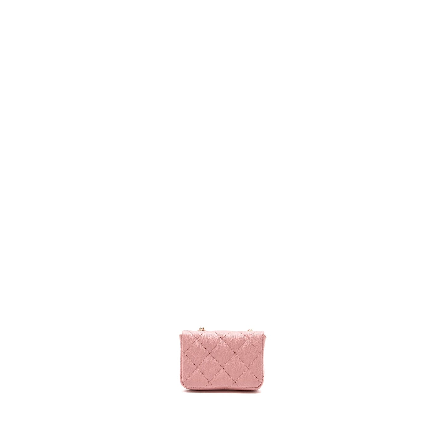 Chanel Mini Flap Belt Bag Caviar Pink L