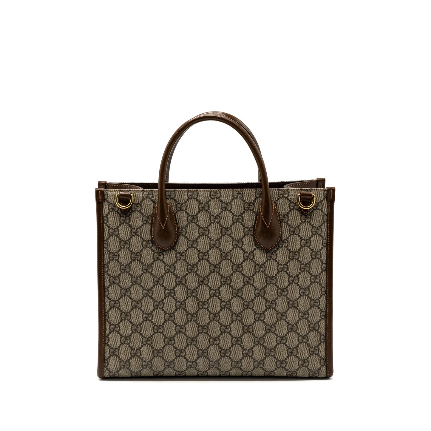 Gucci GG small tote bag GG supreme canvas / brown