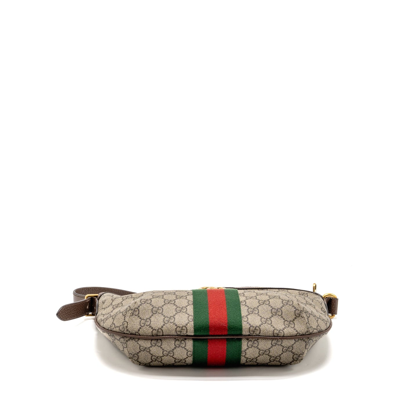 Gucci Small Ophidia Half Moon Crossbody Hobo Bag GG Supreme Canvas